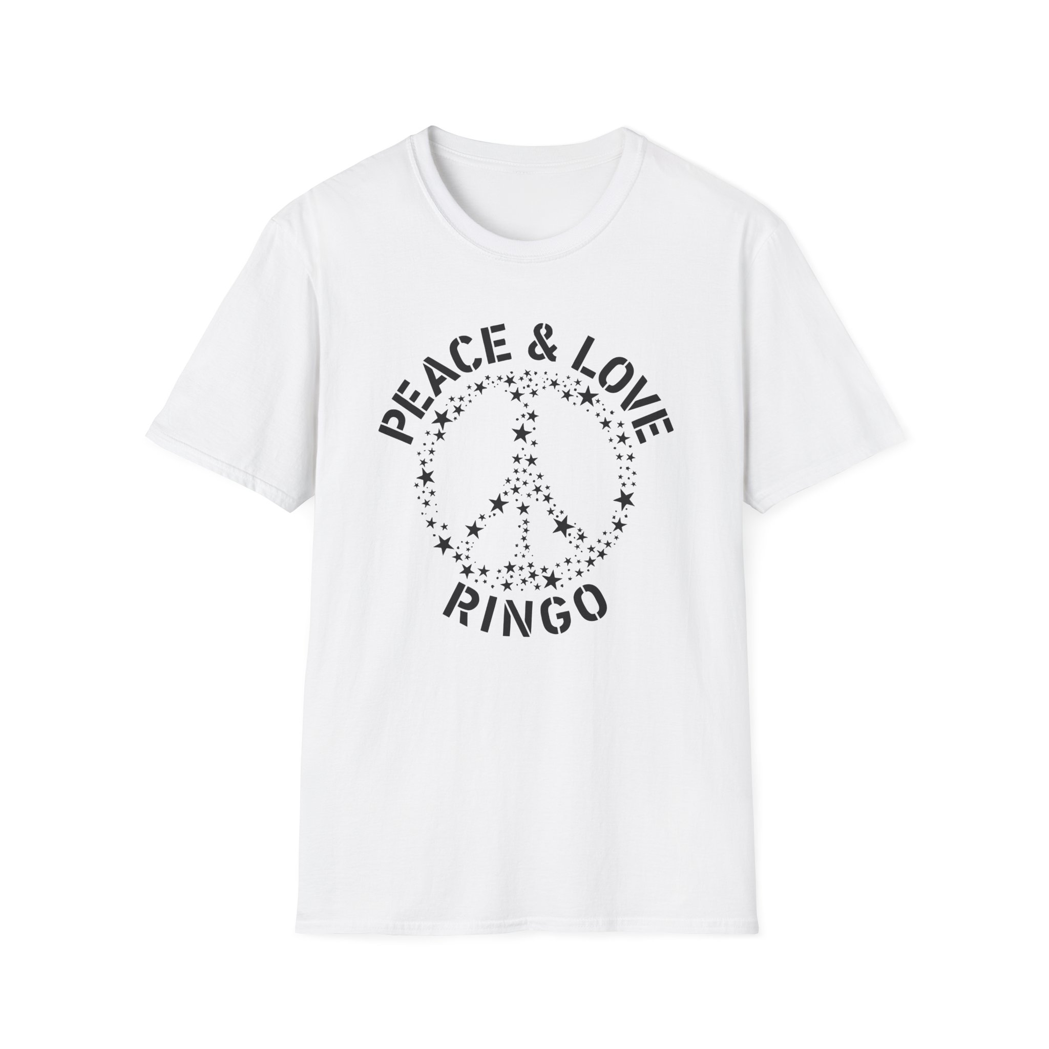 Ringo Starr Peace & Love Unisex Softstyle T-Shirt