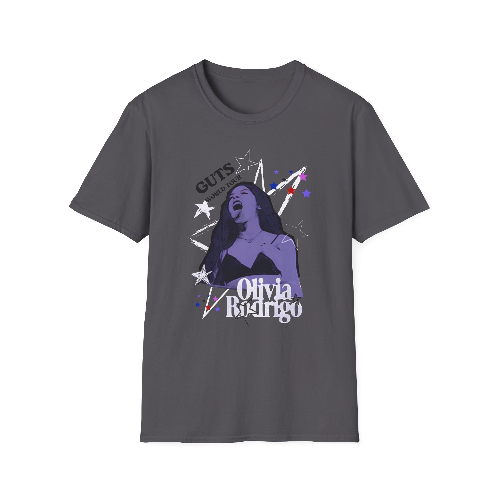 Olivia Rodrigo GUTS world tour unisex softstyle t-shirt