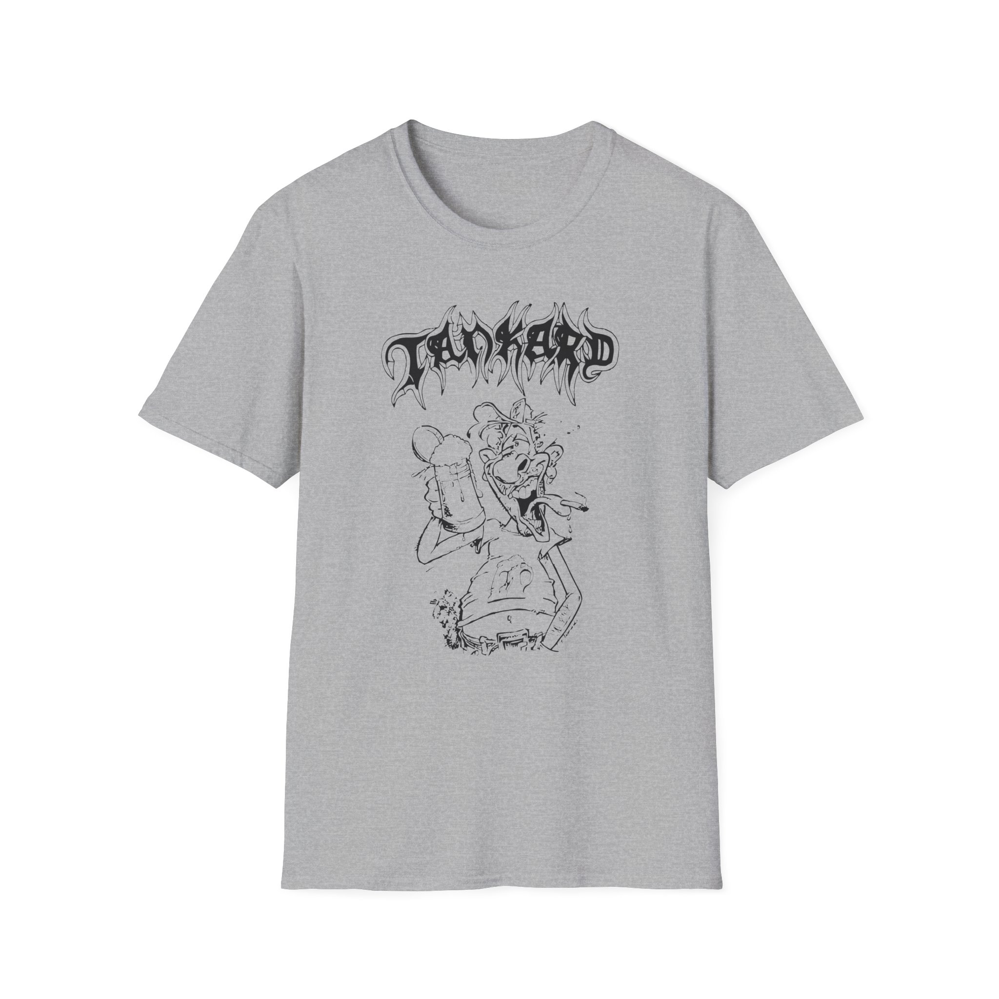 Tankard Freibier Für Alle , Sonst Gibts Krawalle Unisex Softstyle T-Shirt