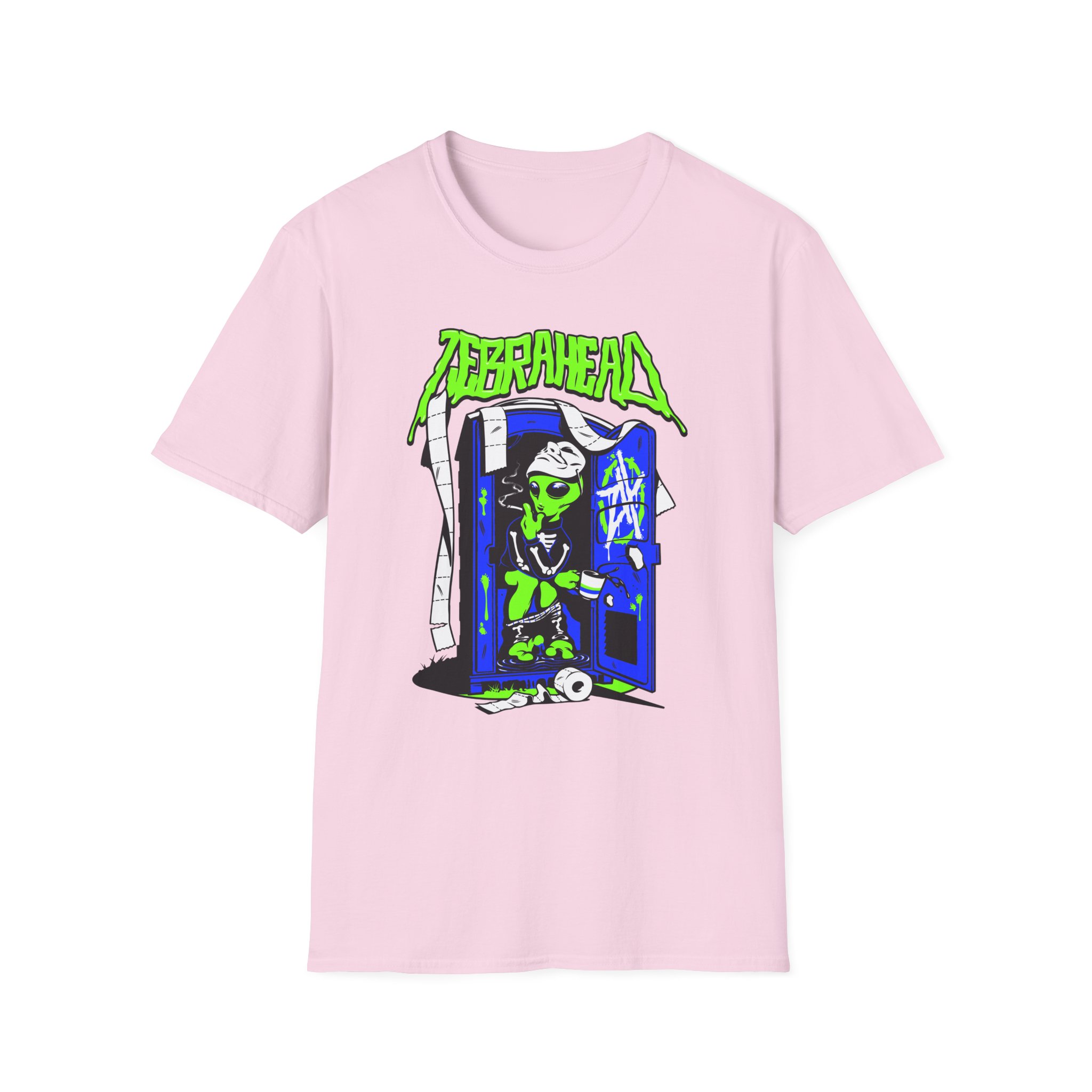 Zebrahead White ZH Coffee break Unisex Softstyle T-Shirt