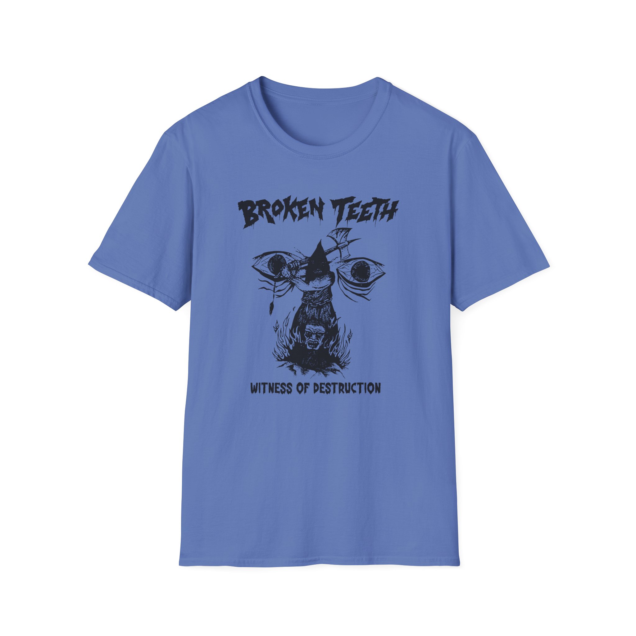 Broken Teeth Witness the Destruction Unisex Softstyle T-Shirt