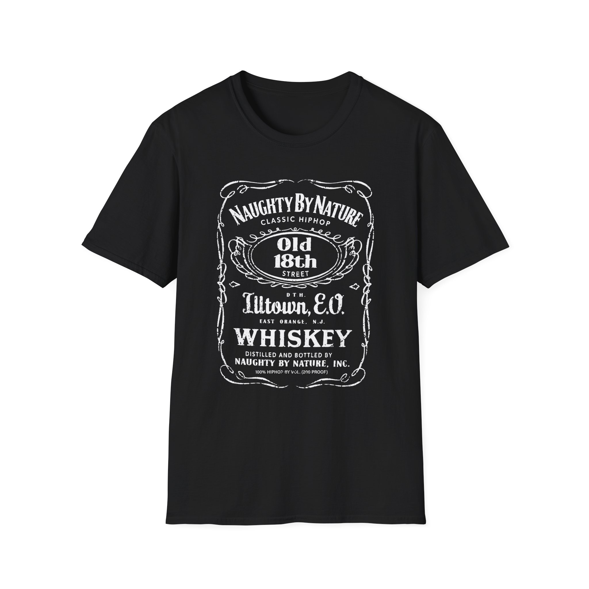 Naughty by Nature Old 18th St. Illtown Whiskey Unisex Softstyle T-Shirt
