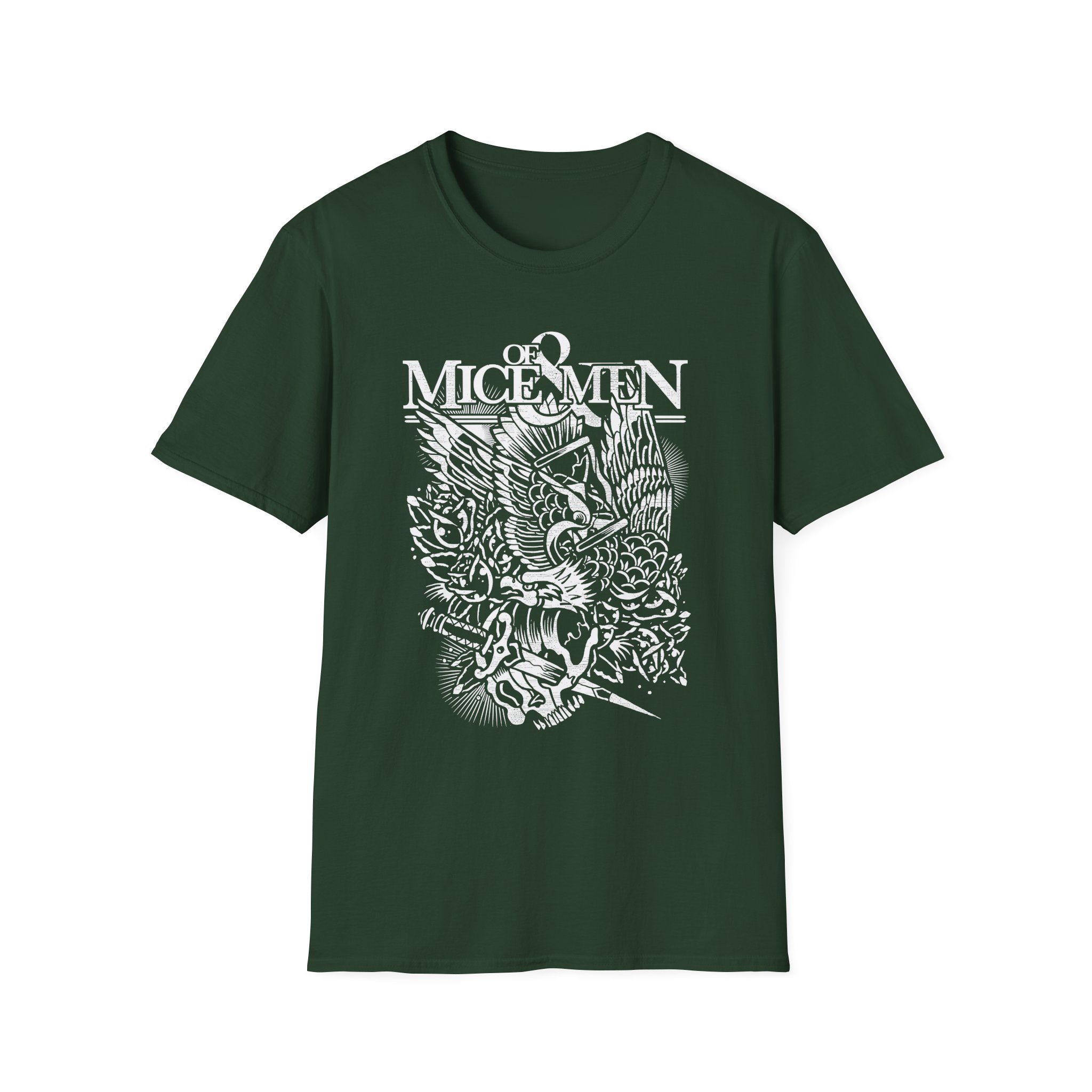 Of Mice and Men Throwback Eagle Unisex Softstyle T-Shirt
