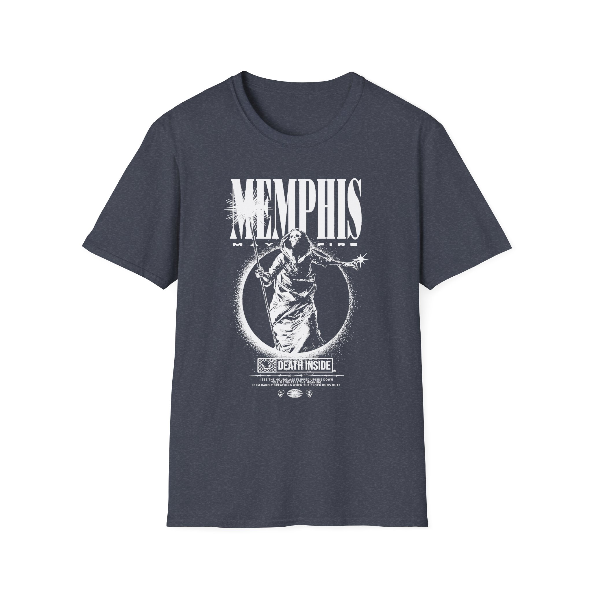 Memphis May Fire Death Staff Oxblood Unisex Softstyle T-Shirt