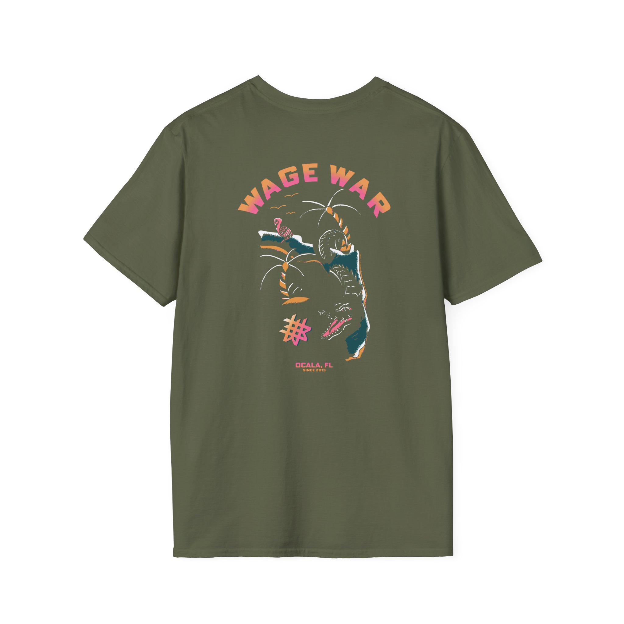 Wage War Swimming Gator Unisex Softstyle T-Shirt