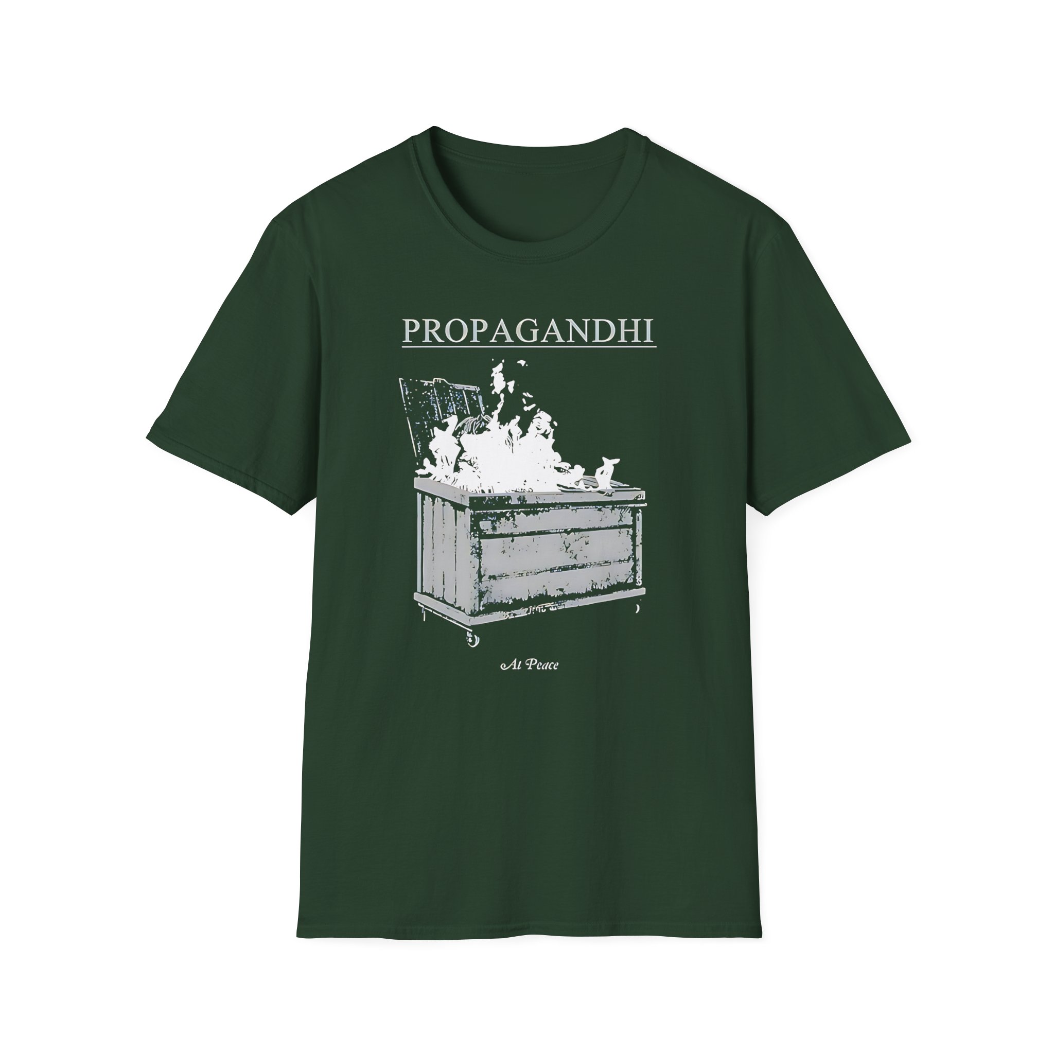 Propagandhi Dumpster Fire Unisex Softstyle T-Shirt
