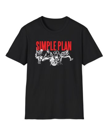 Simple Plan Live Skeleton Unisex Softstyle T-Shirt