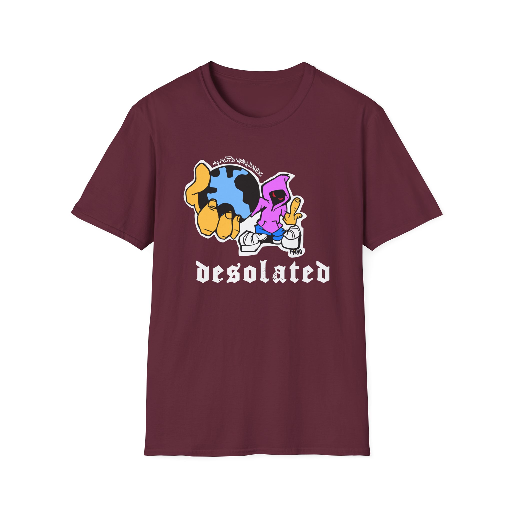 Desolated Globe Unisex Softstyle T-Shirt