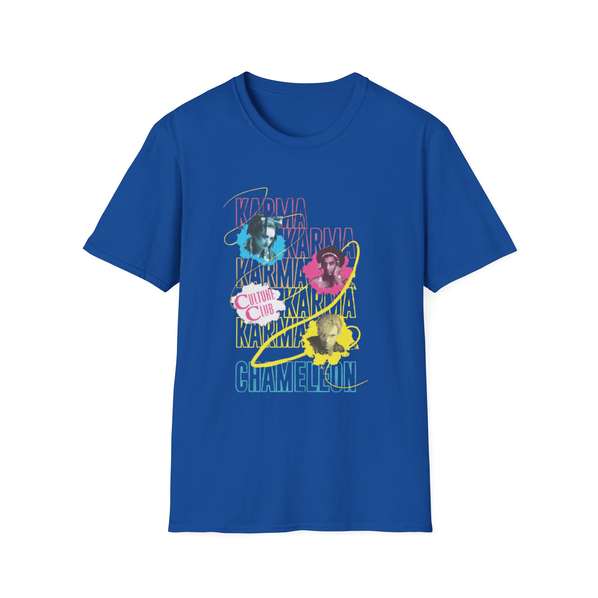 Boy George Karma Chameleon Band Unisex Softstyle T-Shirt