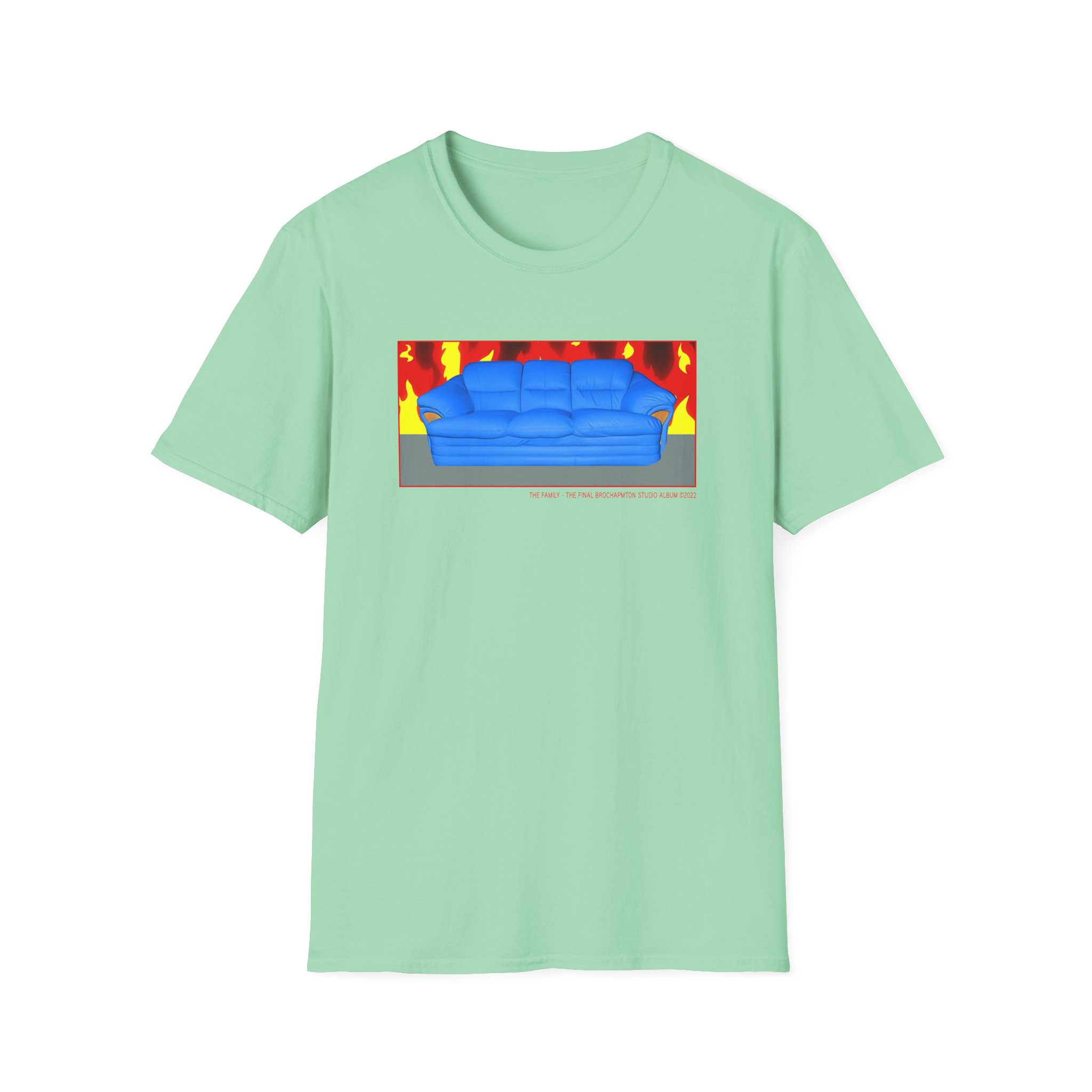 B Burning Couch Unisex Softstyle T-Shirt
