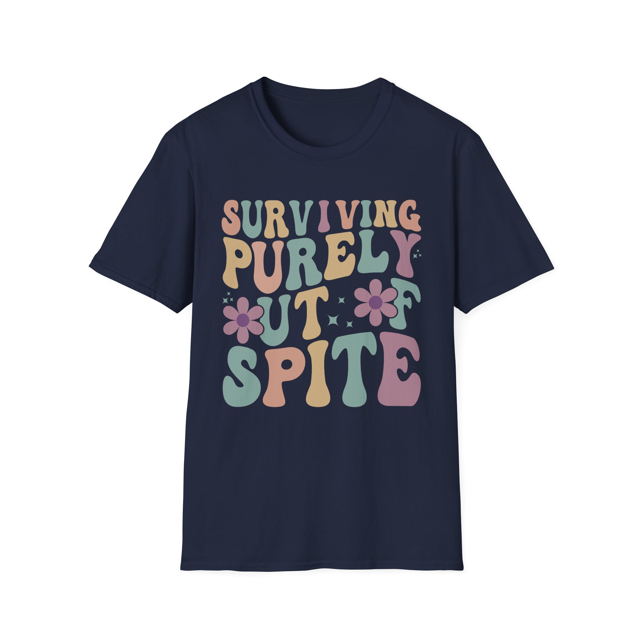 Derkslurp Surviving Purely Out Of Spite Unisex Softstyle T-Shirt