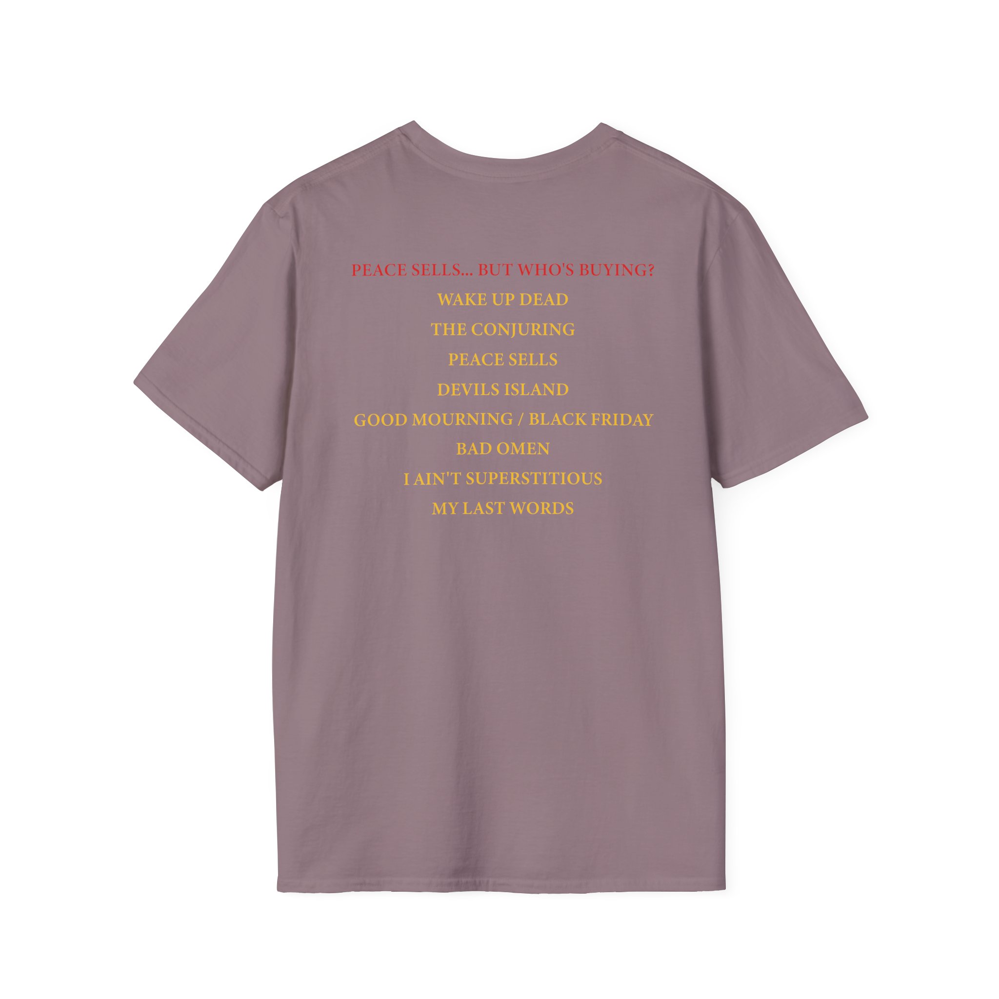 Megadeth Peace Sells Tracklist Unisex Softstyle T-Shirt
