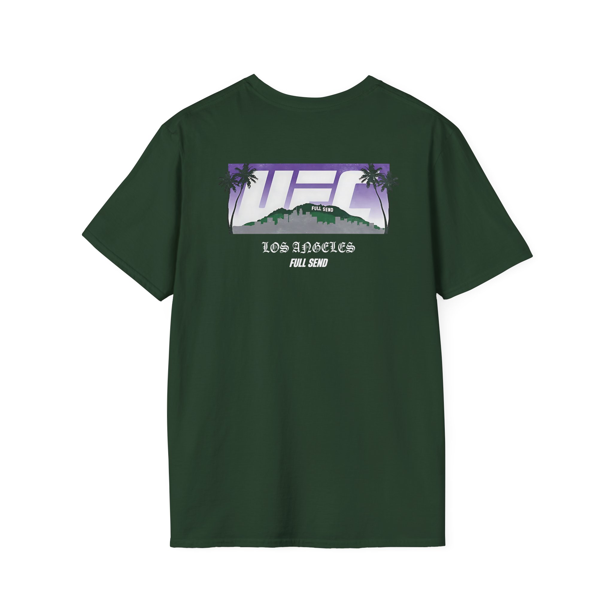 Full Send Ufc La Skyline Unisex Softstyle T-Shirt