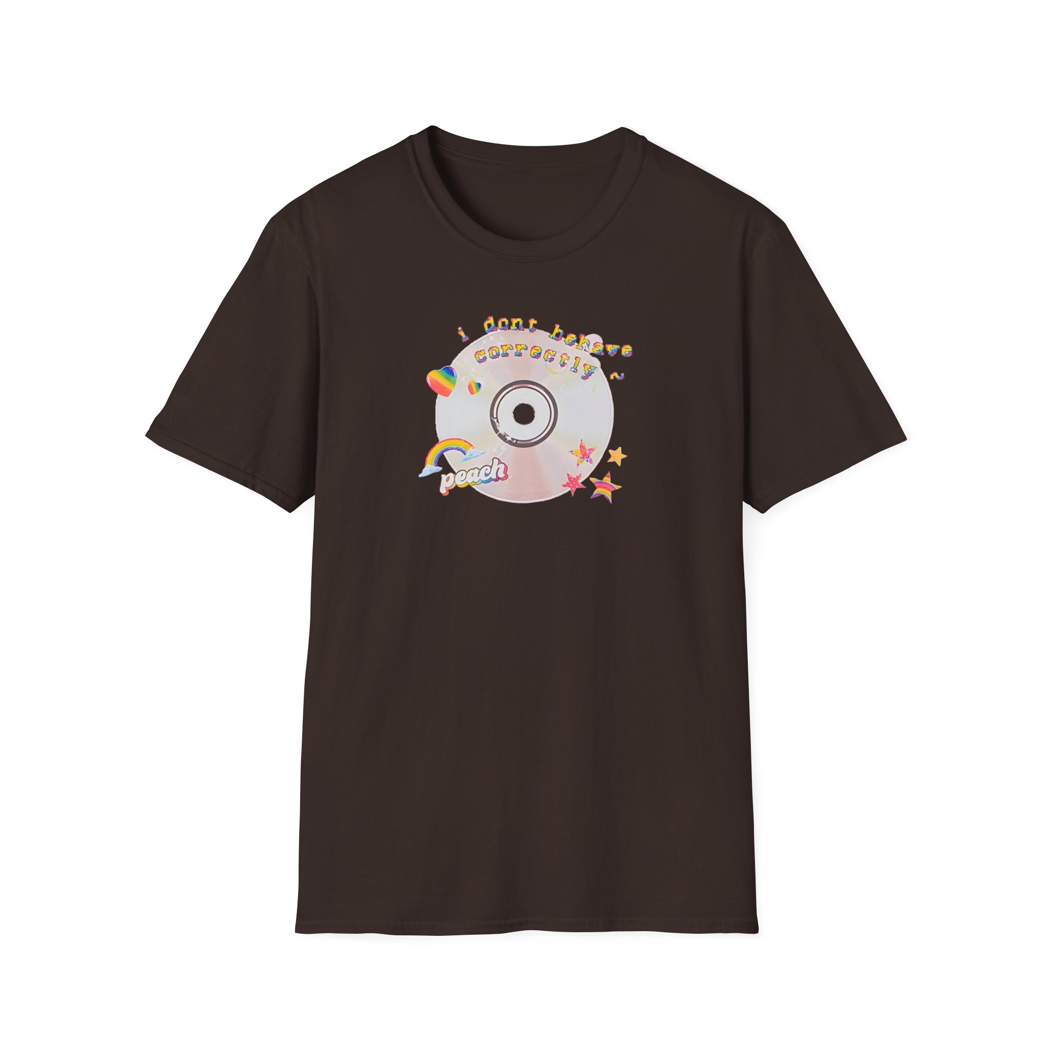 Peach Prc Fairy I Don't Behave Correctly Unisex Softstyle T-Shirt
