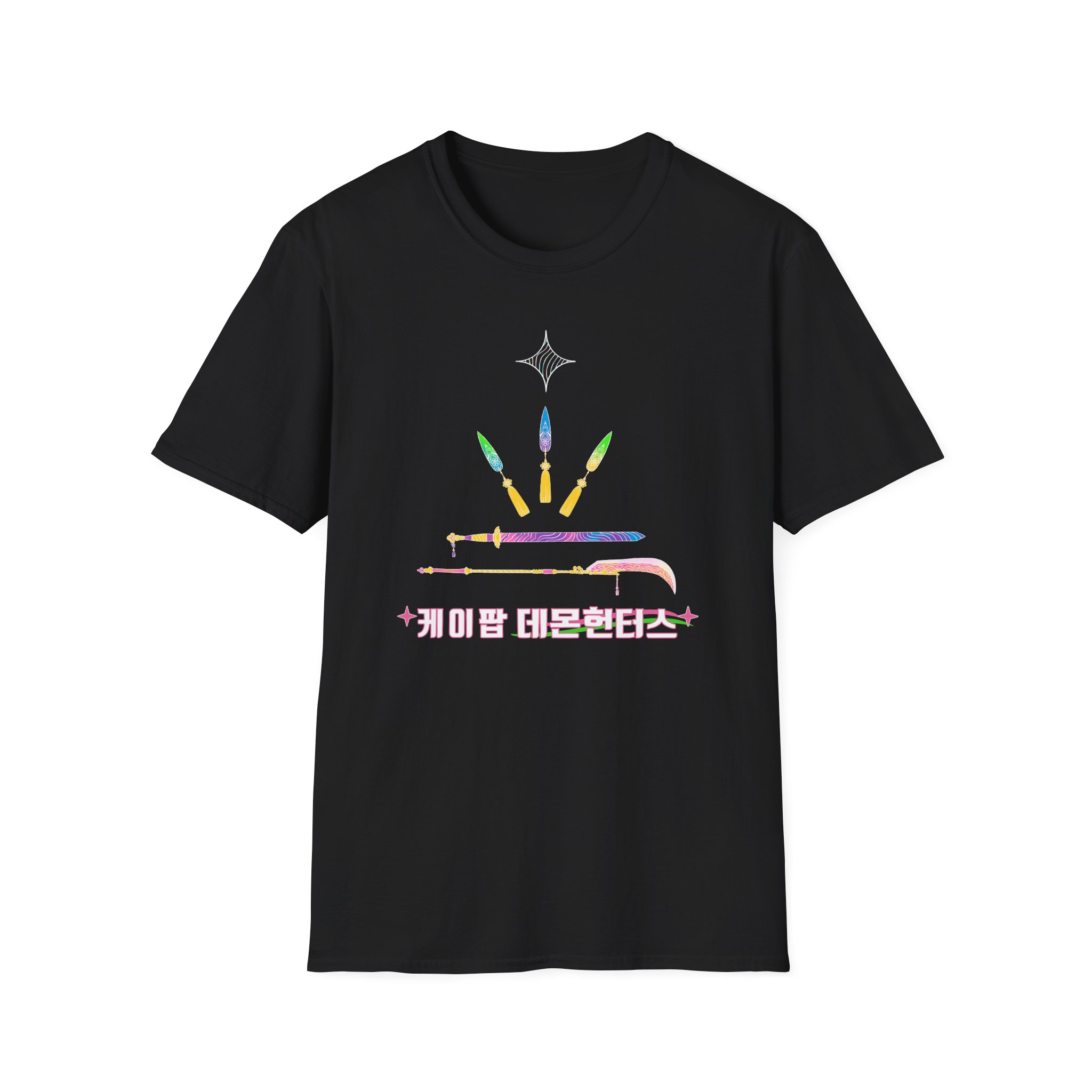 Kpop Demon Hunters Weapons Unisex Softstyle T-Shirt
