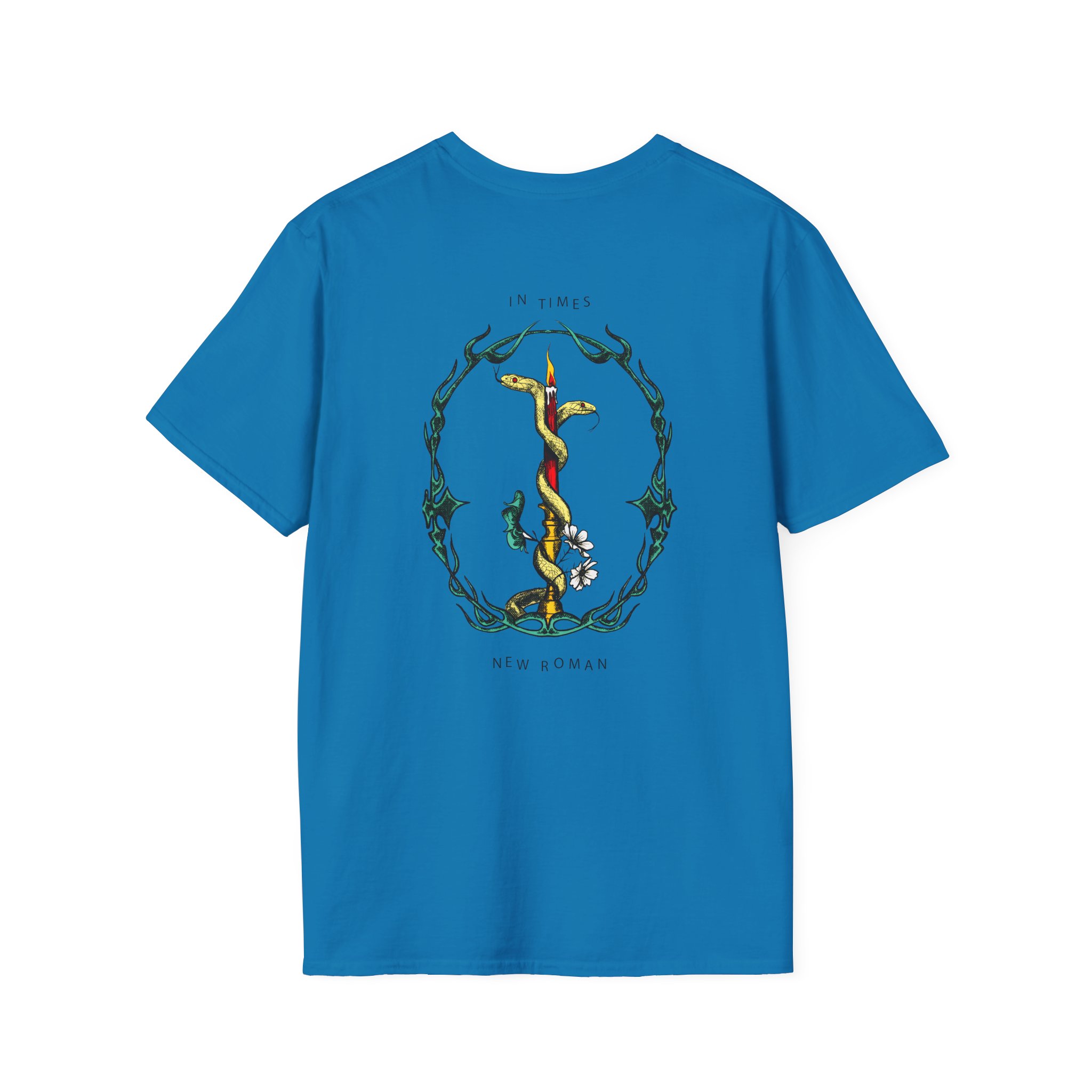 Queens of the Stone Age in Times New Roman Snake Unisex Softstyle T-Shirt