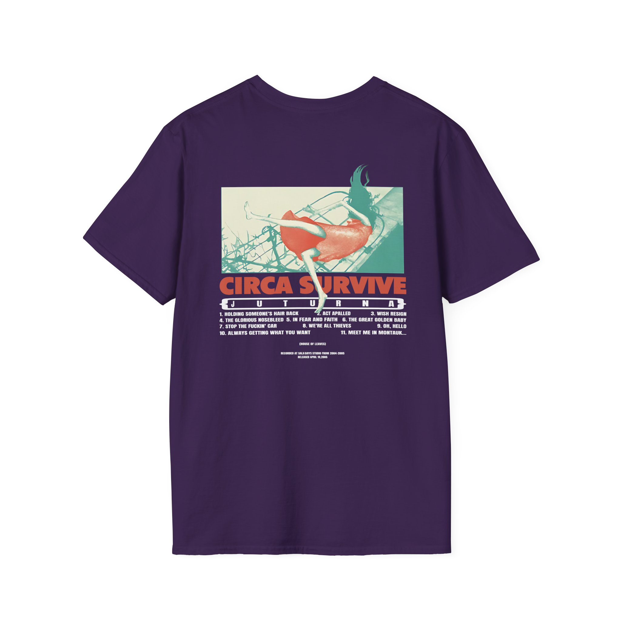 Circa Survive Juturna Tracklist Unisex Softstyle T-Shirt
