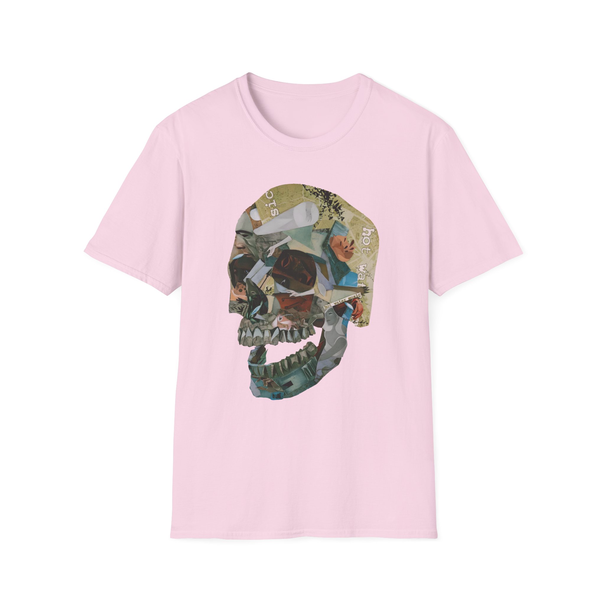 Hot Water Music Album Collage Skull Unisex Softstyle T-Shirt