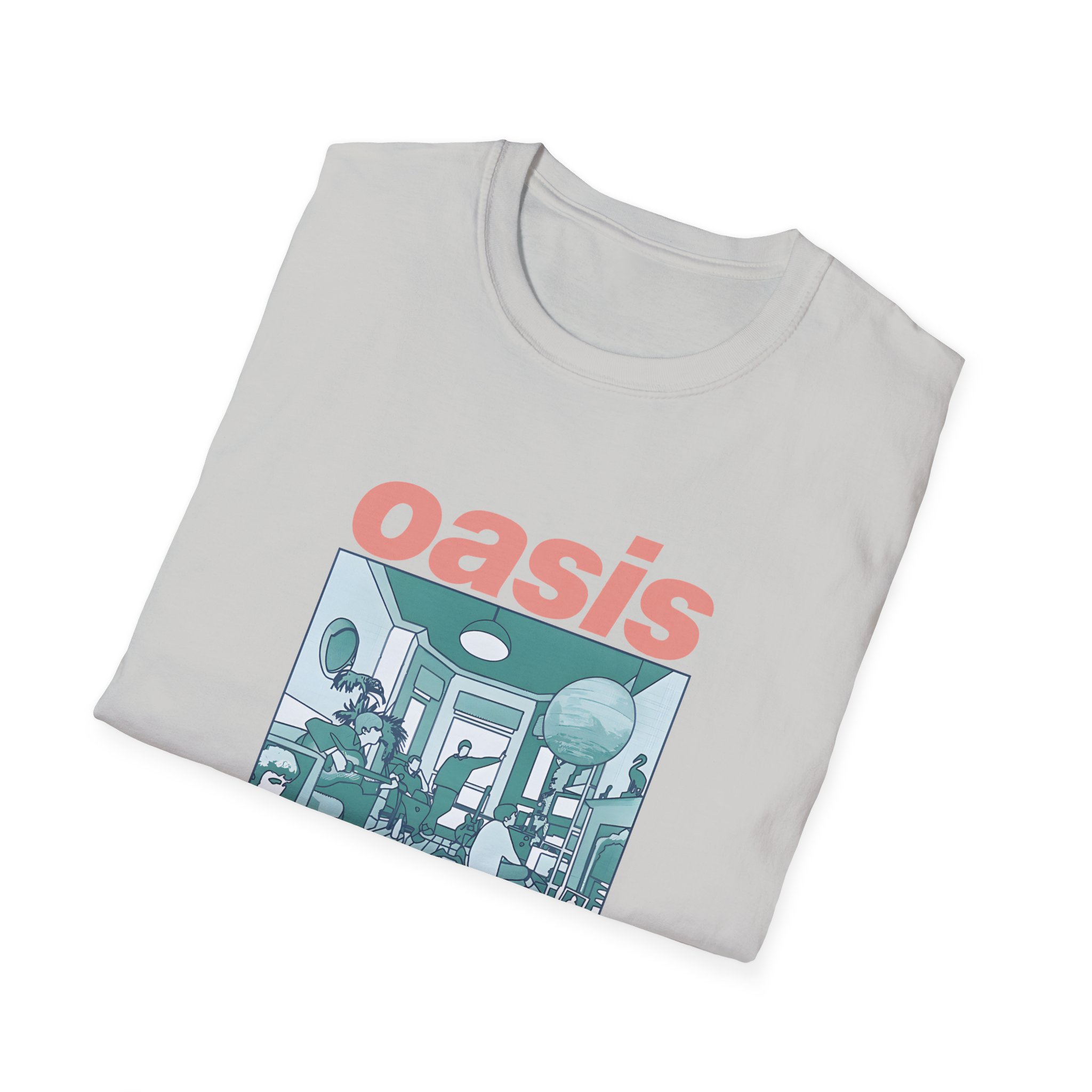 Oasis Definitely Maybe Artwork Unisex Softstyle T-Shirt