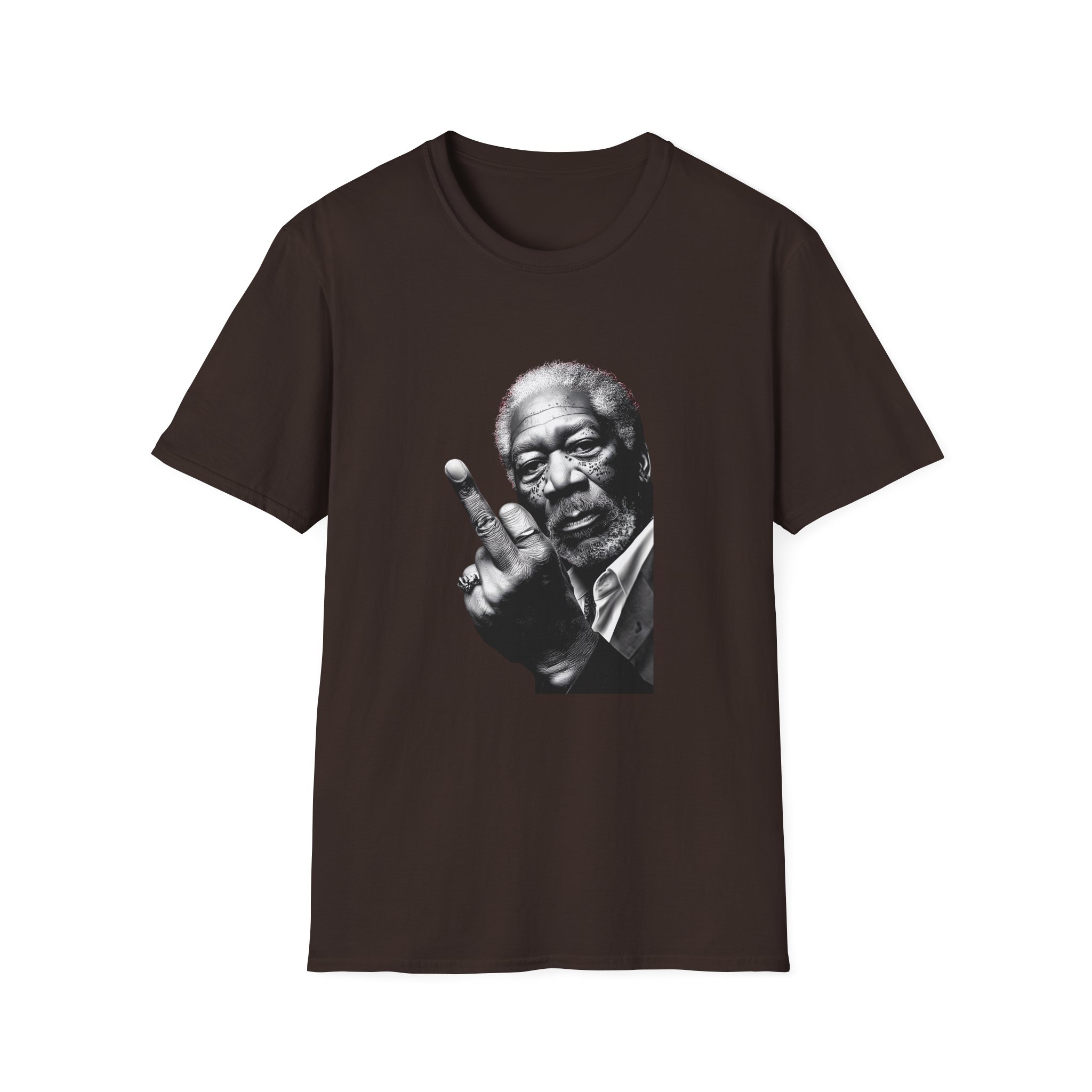 Morgan Freeman Middle Finger Unisex Softstyle T-Shirt