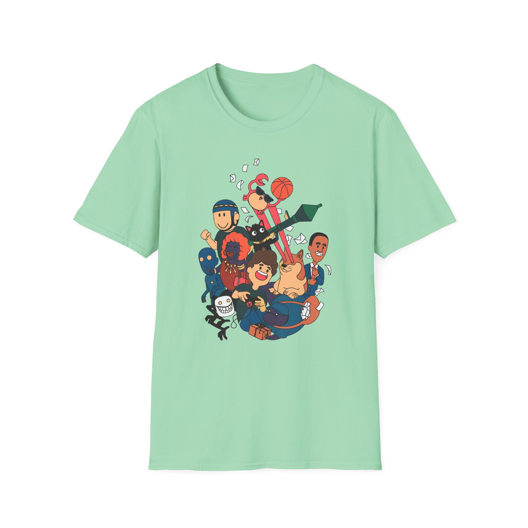 Denisdaily Unisex Softstyle T-Shirt