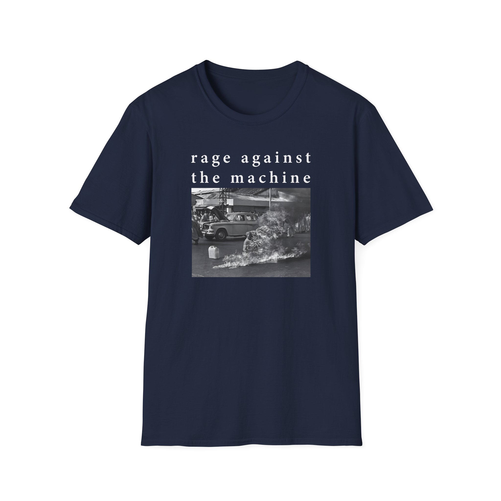 Rage Against the Machine Self-immolation Unisex Softstyle T-Shirt