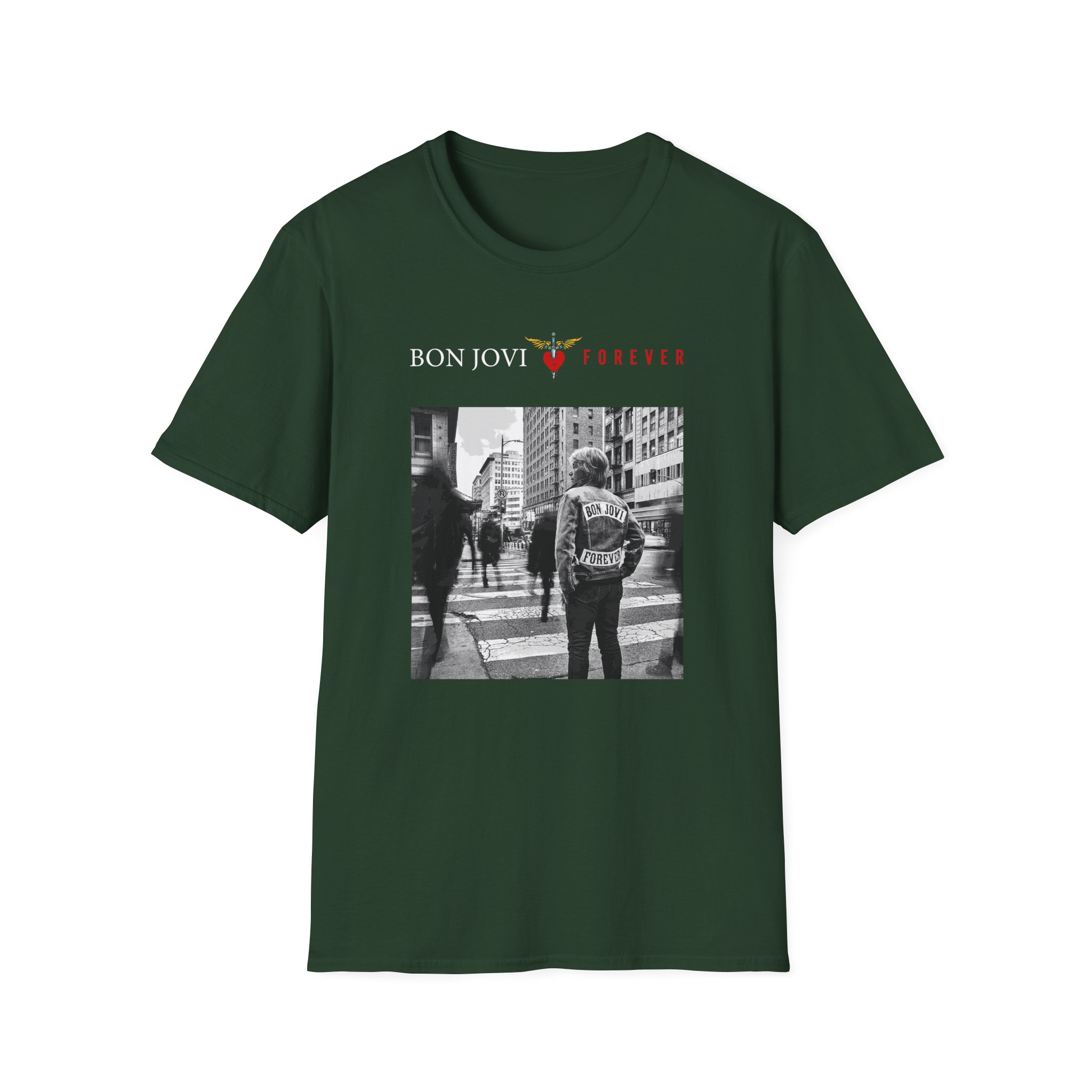 Bon Jovi Album Cover Unisex Softstyle T-Shirt