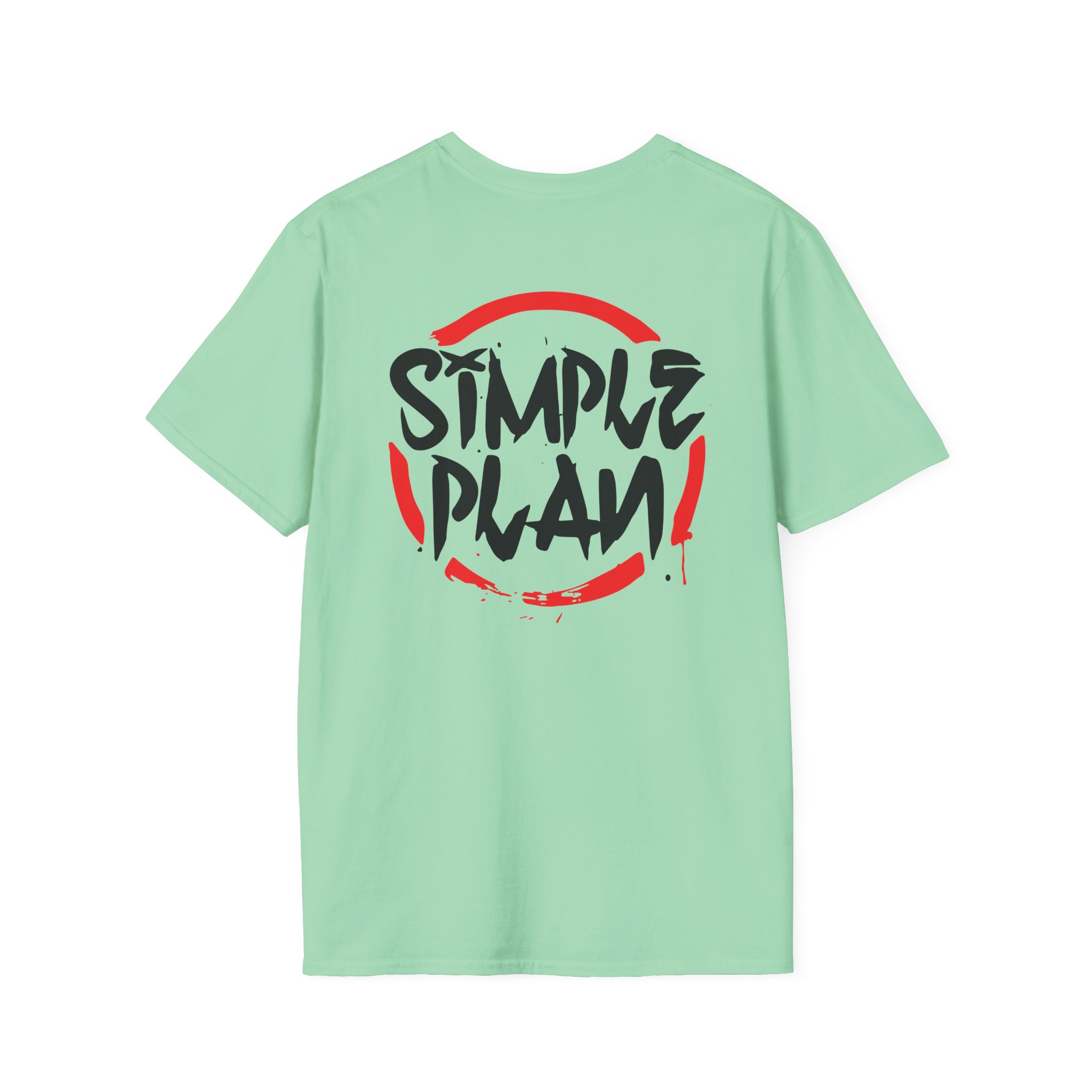 Simple Plan Circle Splat Unisex Softstyle T-Shirt