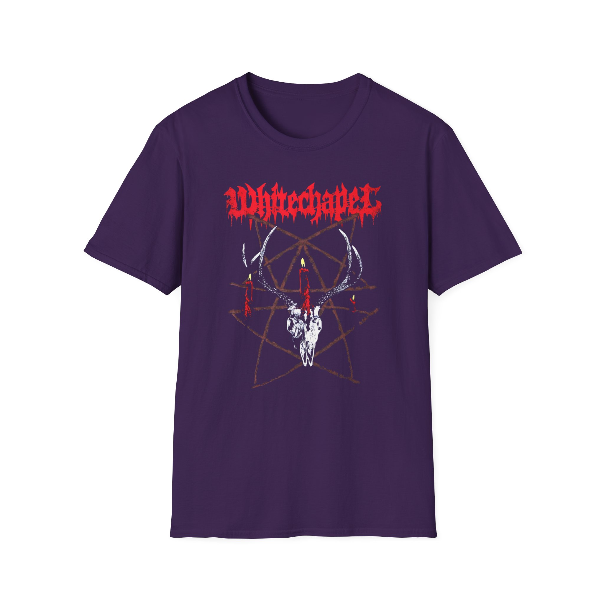 Whitechapel Pentagram Candle Unisex Softstyle T-Shirt
