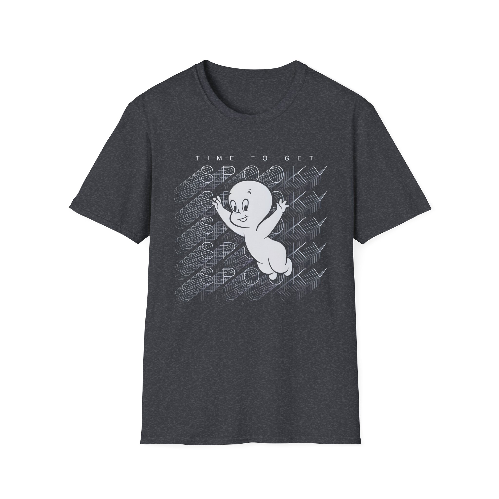 Casper the Friendly Ghost Virtual Raver Spooky Time Unisex Softstyle T-Shirt