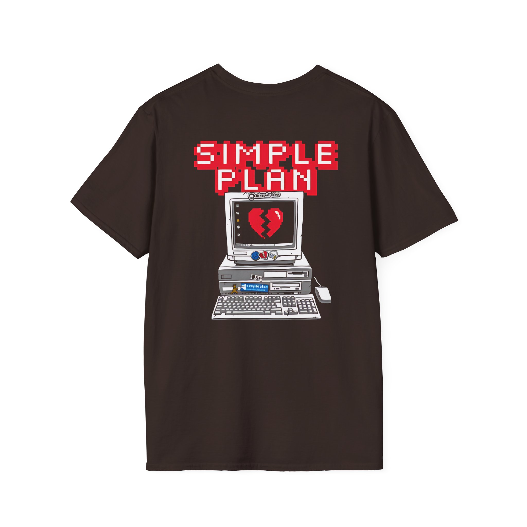 Simple Plan 90's Computer Unisex Softstyle T-Shirt