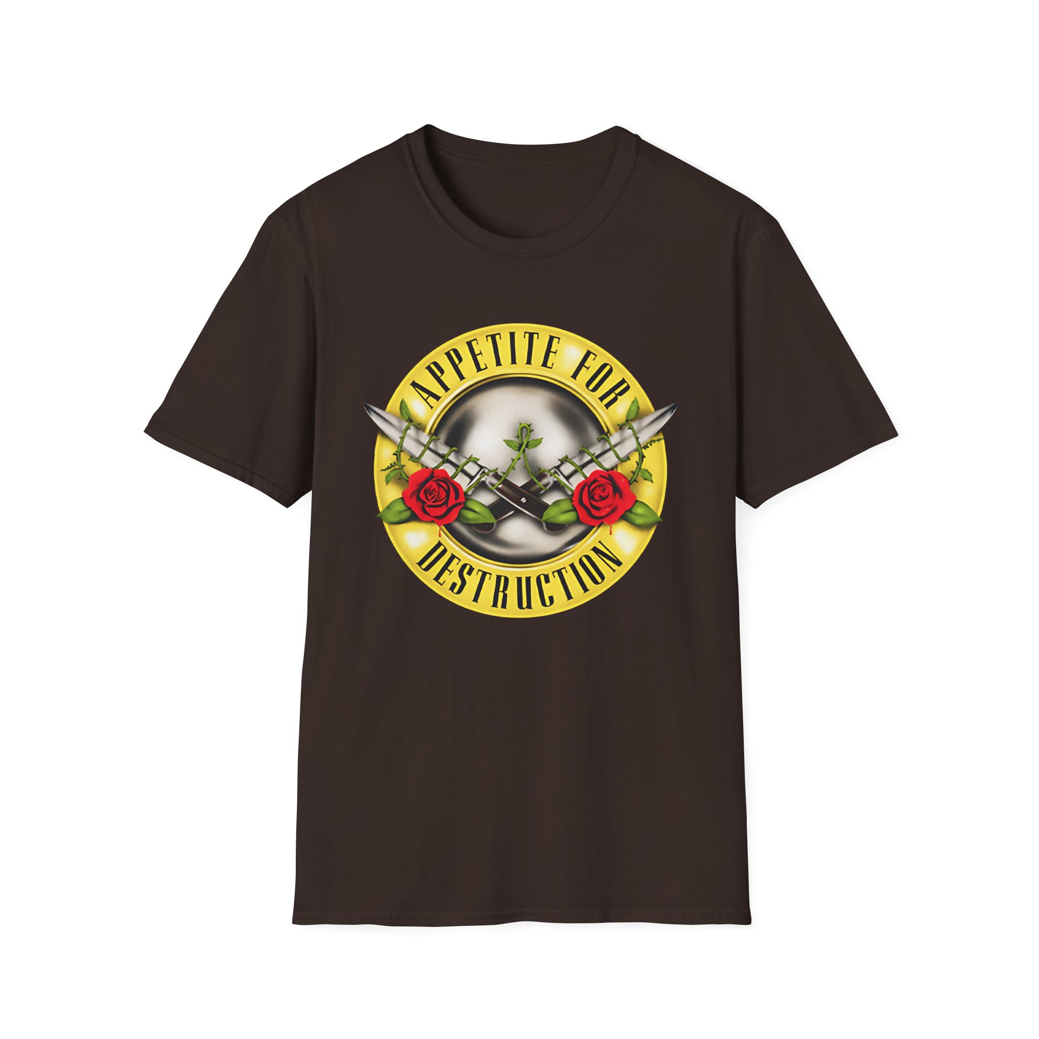 Guns N Roses Appetite for Destruction Knives Unisex Softstyle T-Shirt