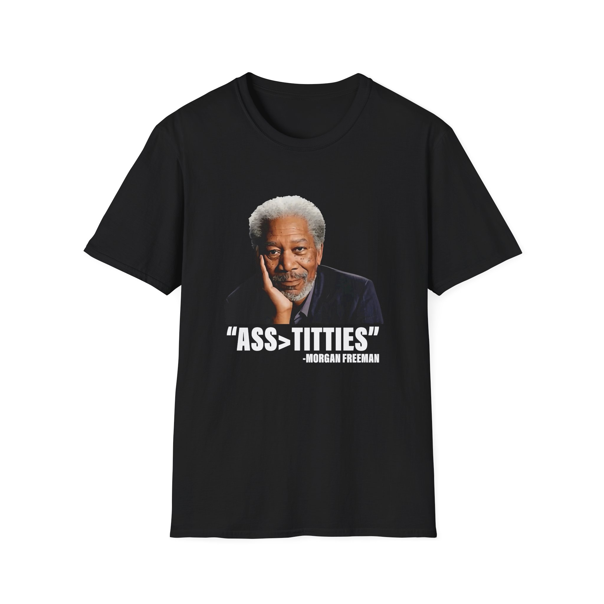 Morgan Freeman Ass Bigger Titties Unisex Softstyle T-Shirt
