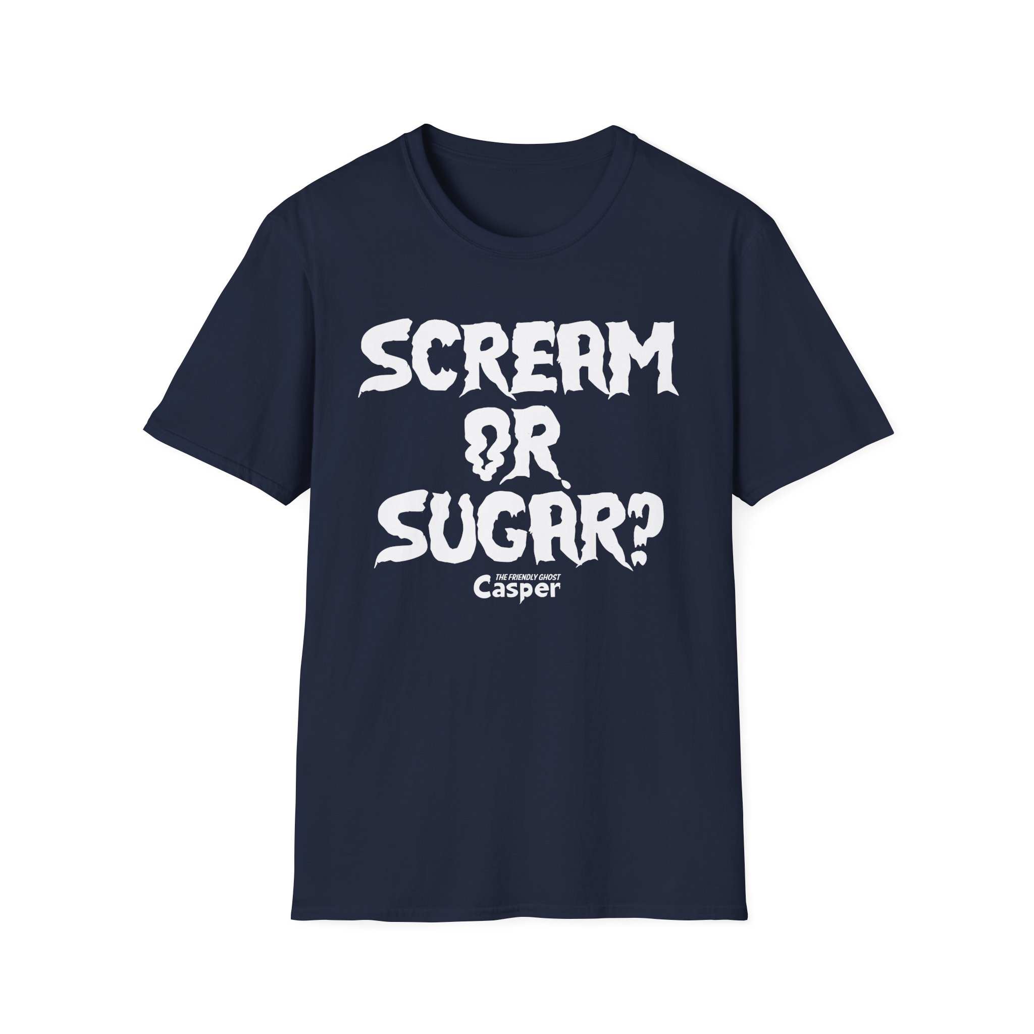 Casper the Friendly Ghost Scream or Sugar Unisex Softstyle T-Shirt