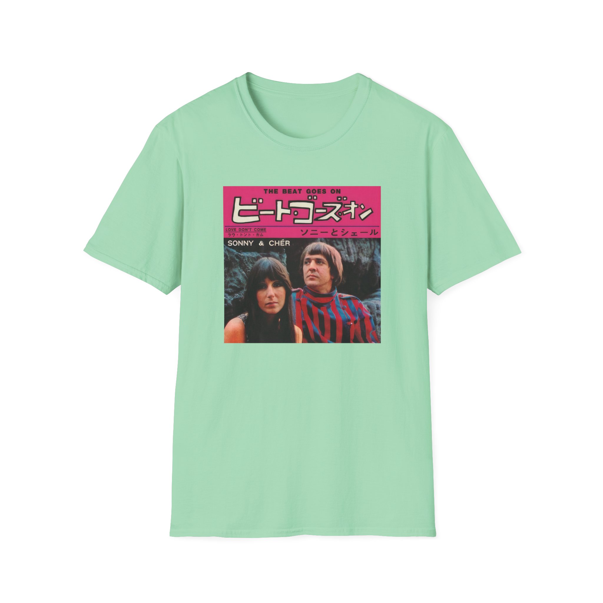 Sonny & Cher the Beat Goes on Japan Unisex Softstyle T-Shirt