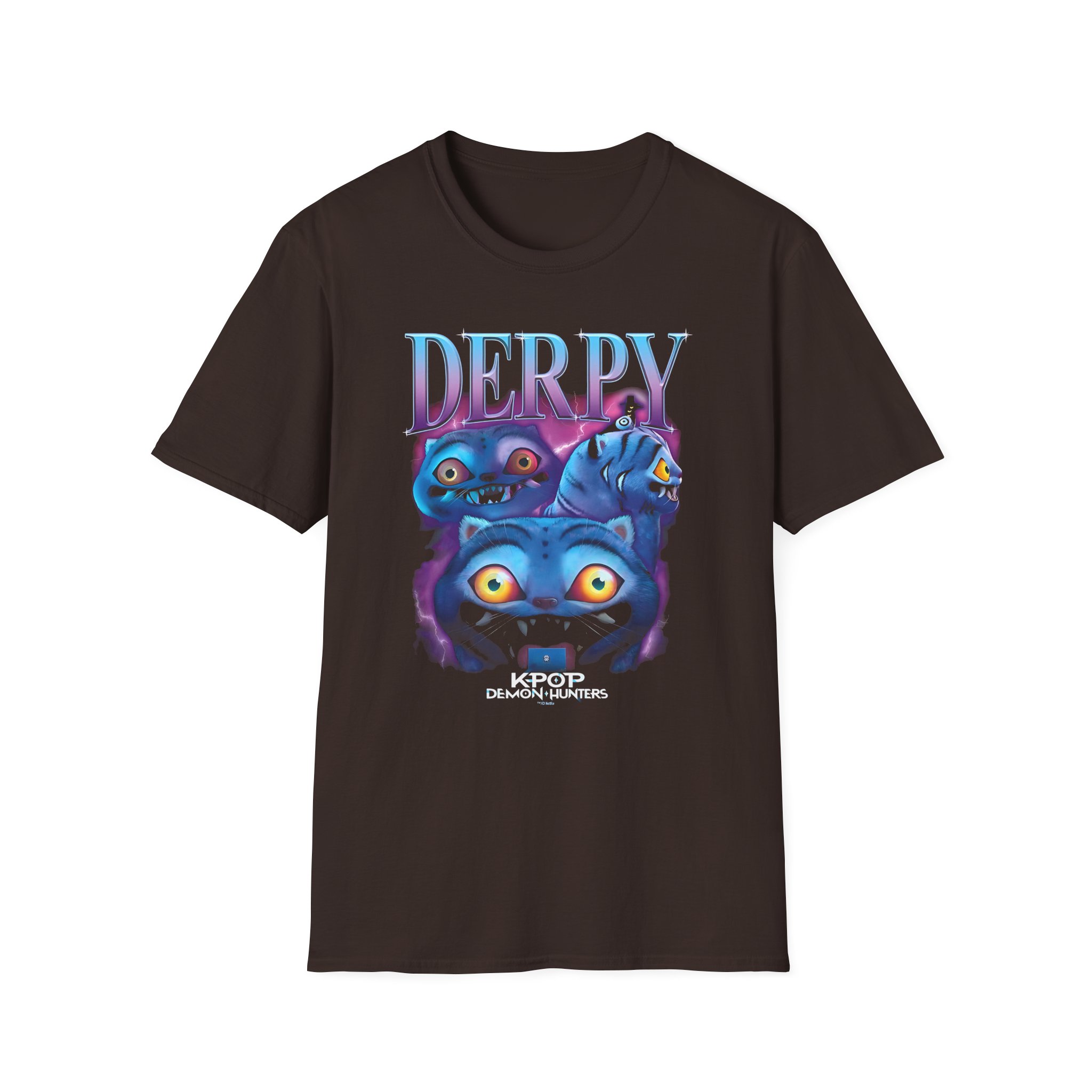 Kpop Demon Hunters Derpy Tiger Unisex Softstyle T-Shirt