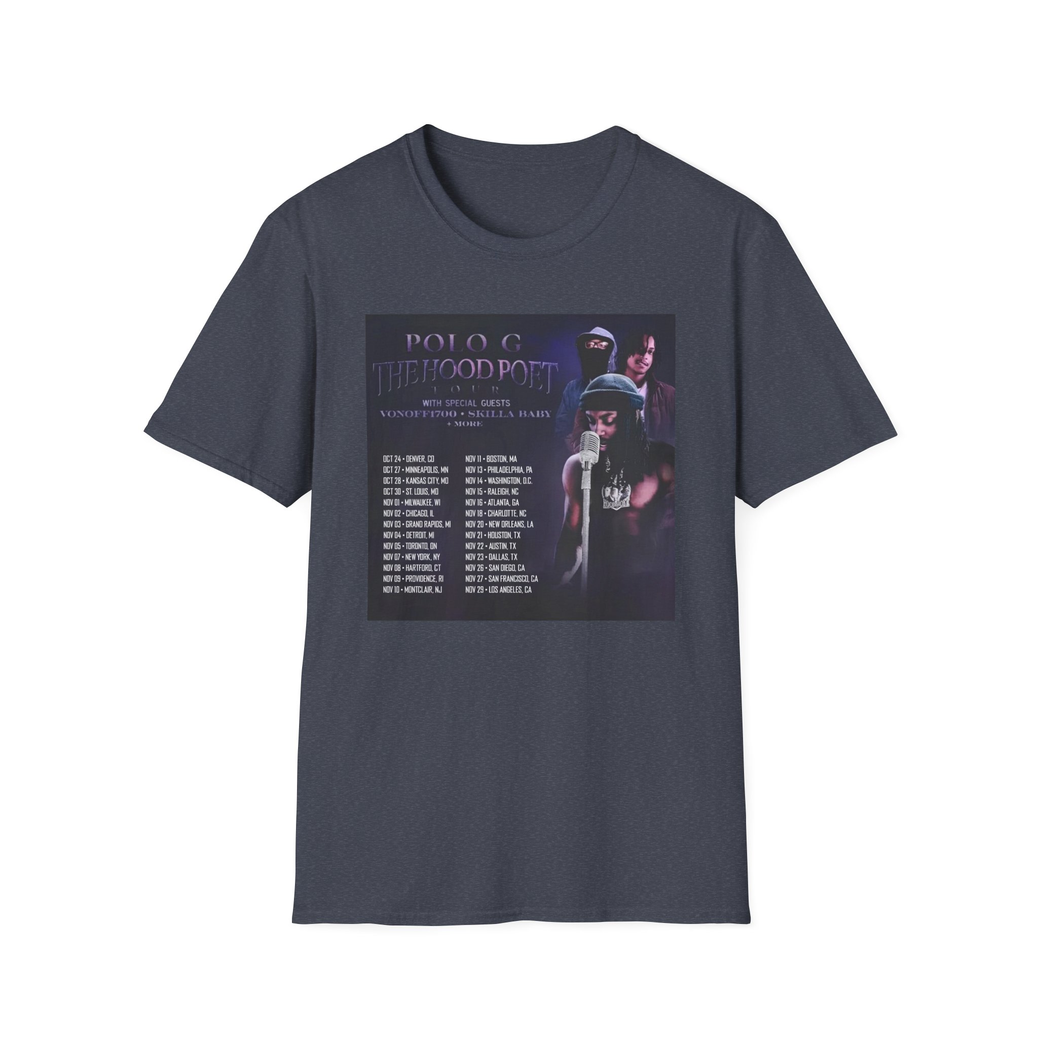 Polo G Hood Poet Unisex Softstyle T-Shirt
