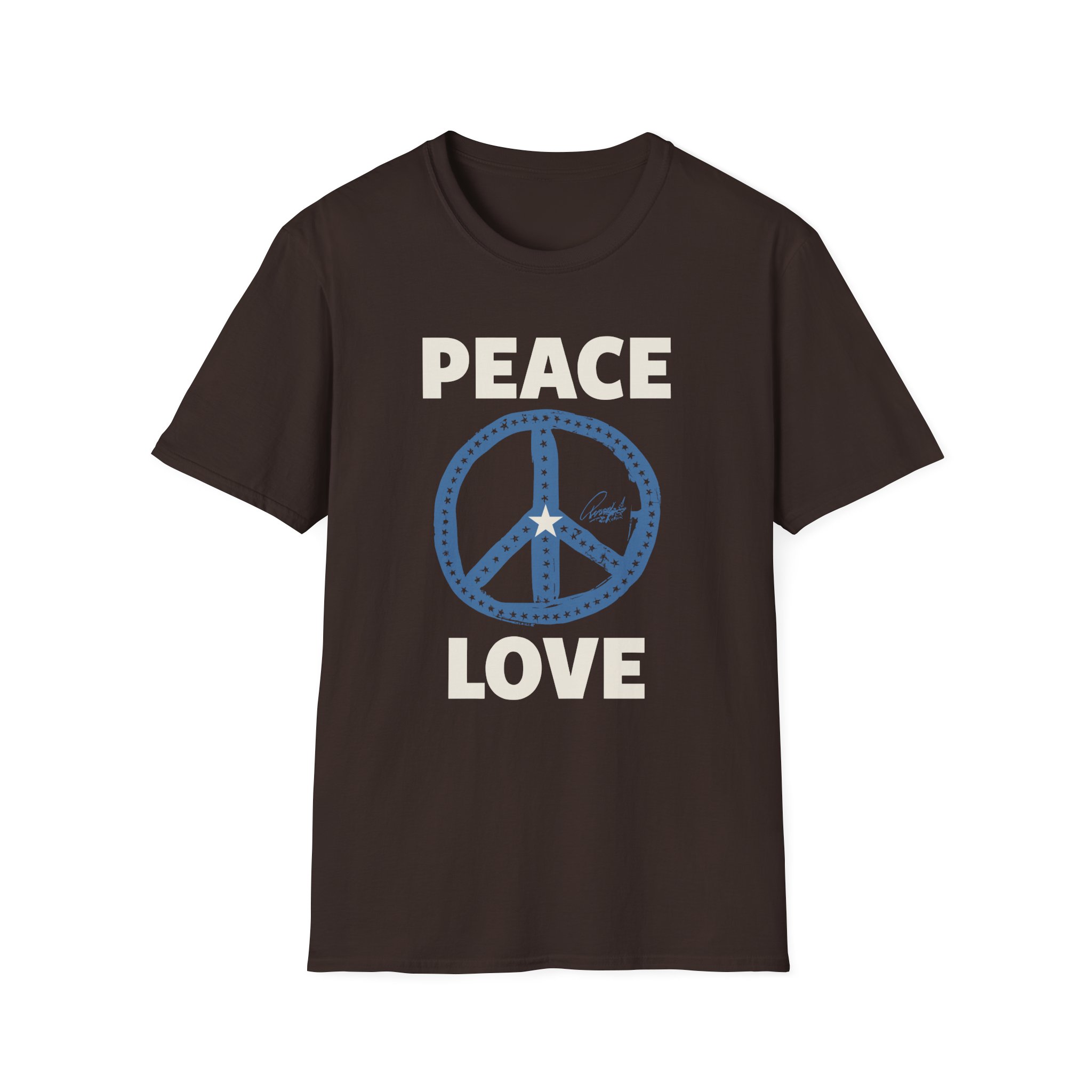 Ringo Starr Peace Love Star Center Unisex Softstyle T-Shirt