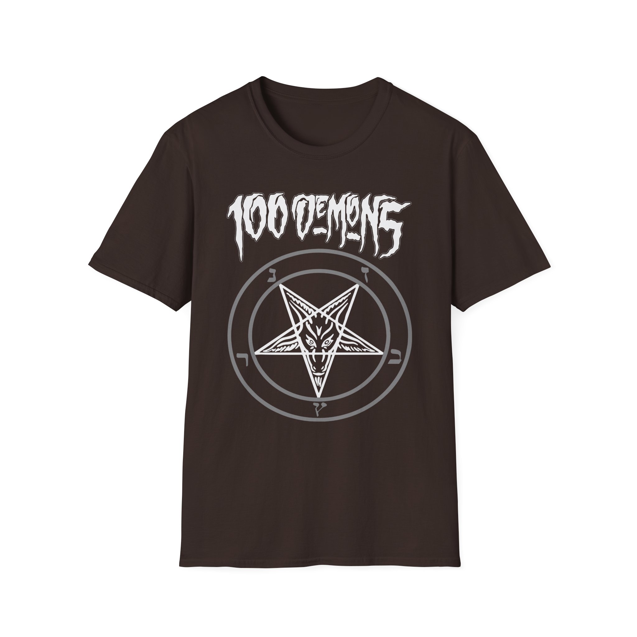 100 Demons Pentagram Unisex Softstyle T-Shirt