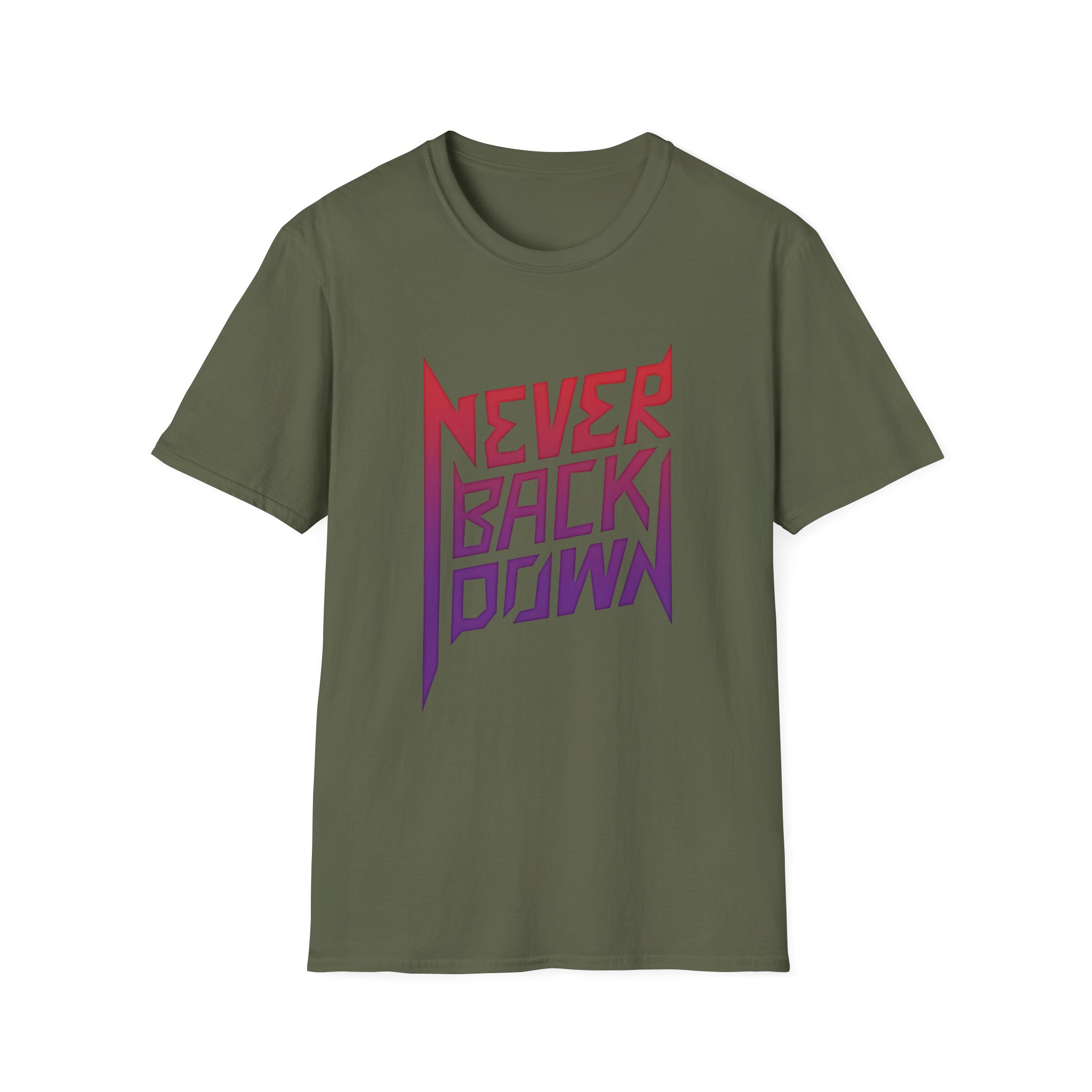 Nick Eh 30 Never Back Down Unisex Softstyle T-Shirt