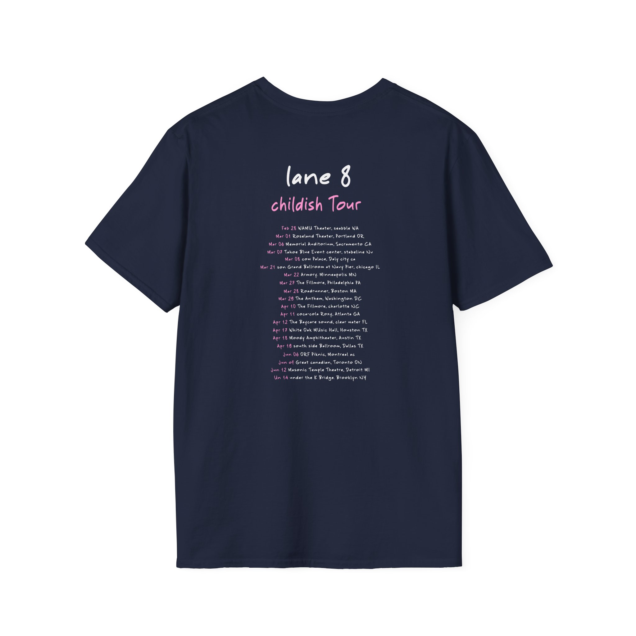 Lane 8 Childish Tour Unisex Softstyle T-Shirt