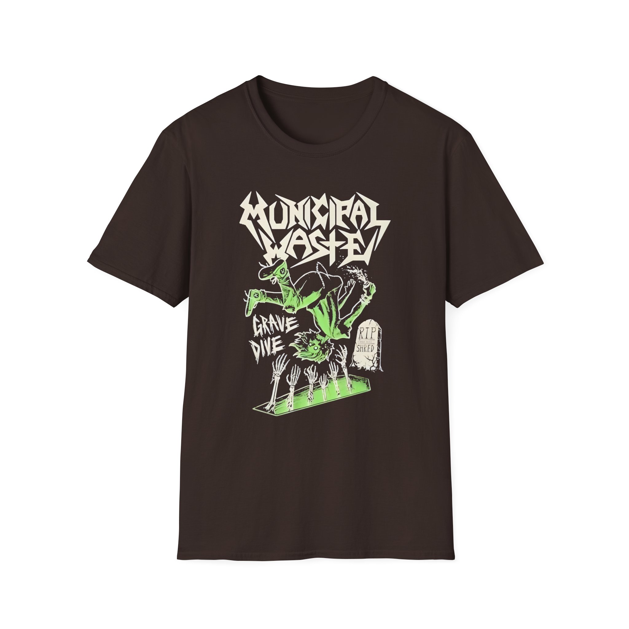 Municipal Waste Glow Grave Dive Unisex Softstyle T-Shirt
