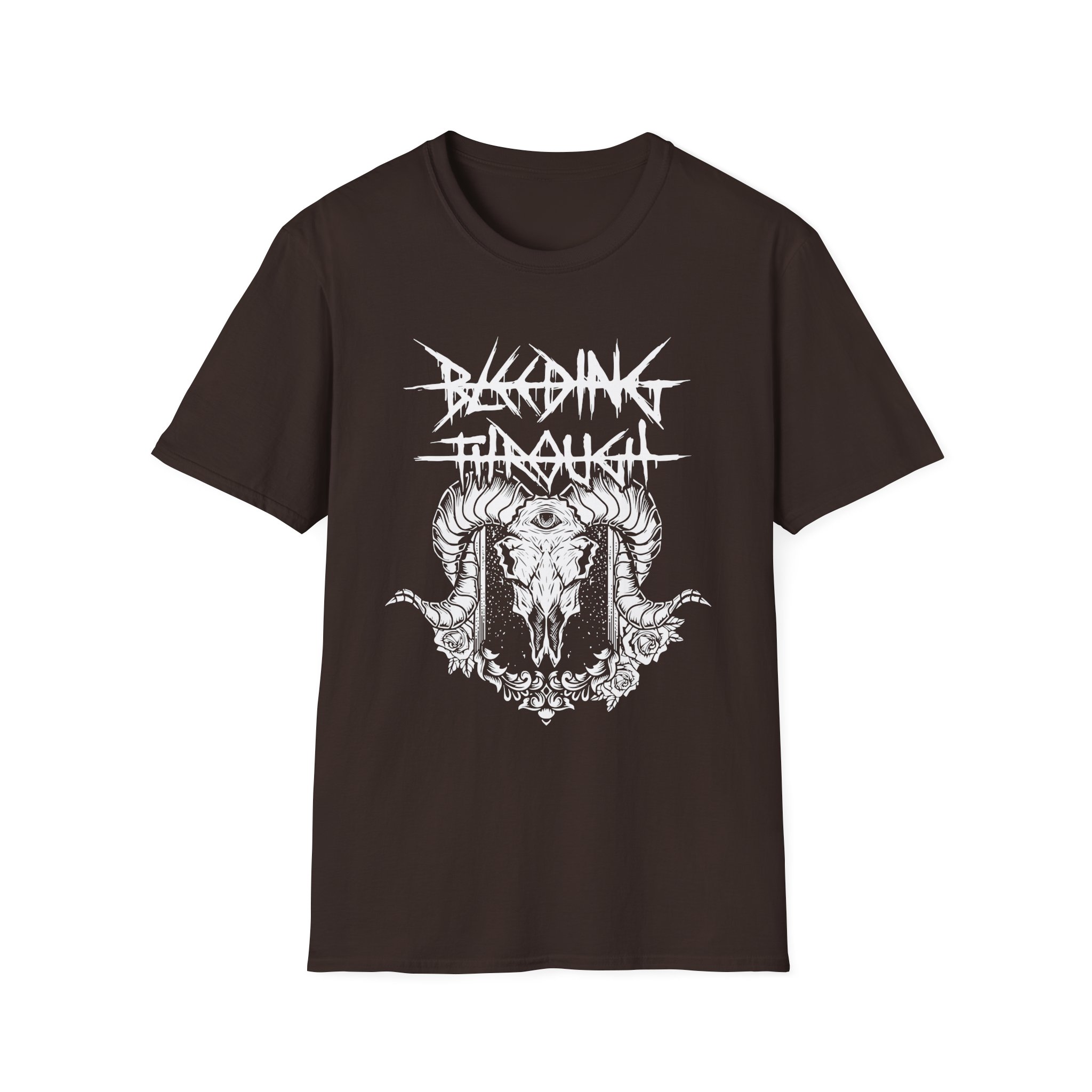 Bleeding Through Goat Skull Unisex Softstyle T-Shirt