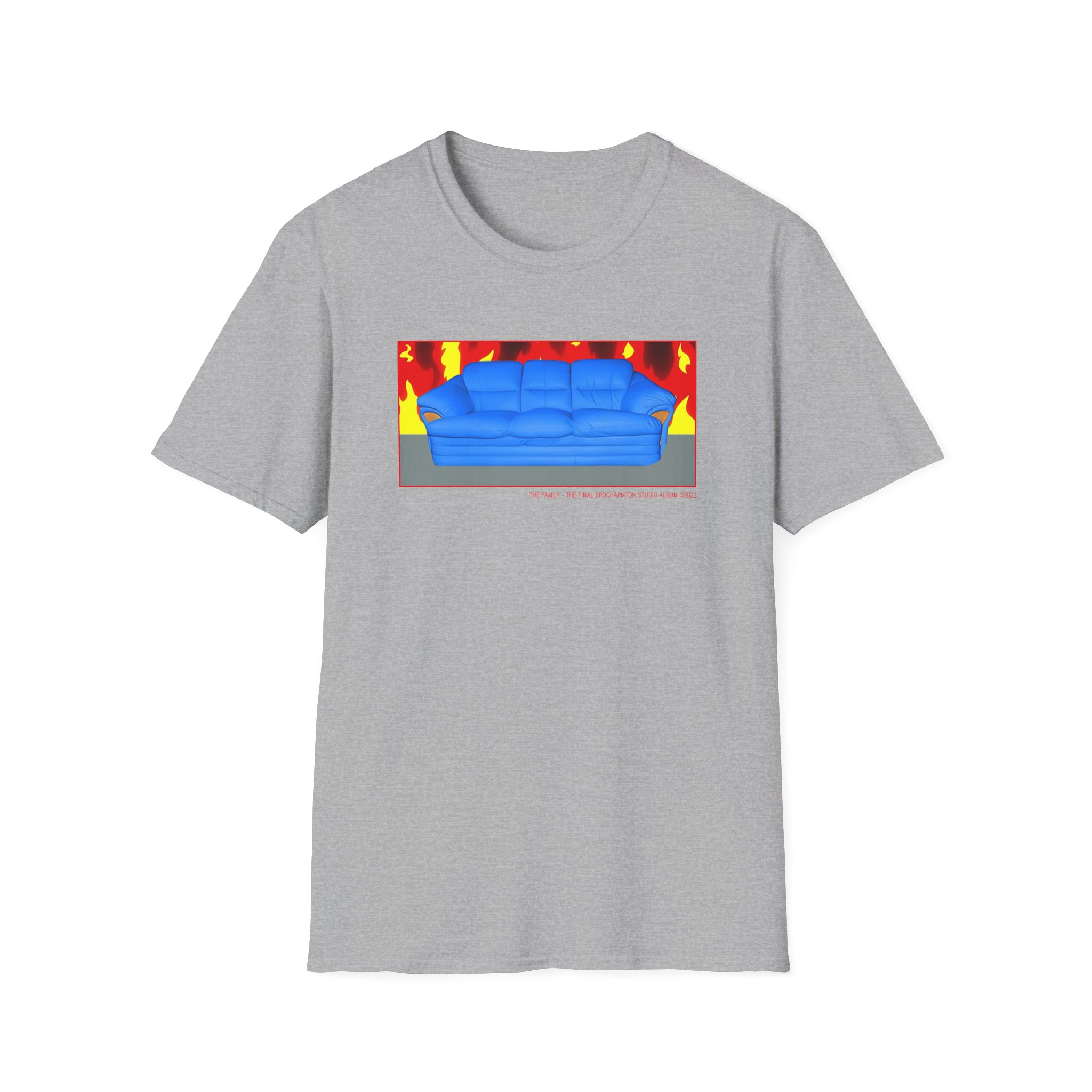 B Burning Couch Unisex Softstyle T-Shirt