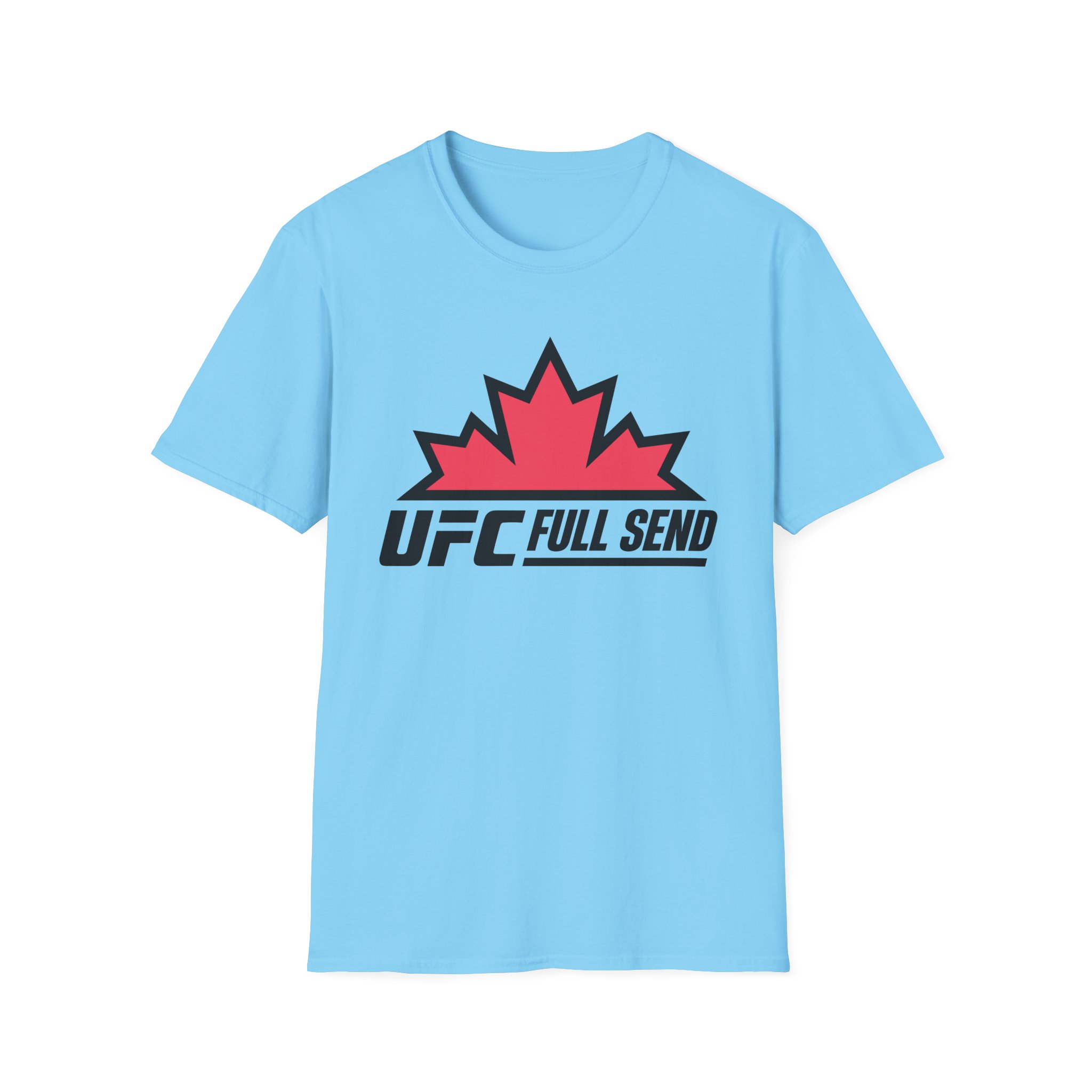 Full Send UFC Canada Leaf Unisex Softstyle T-Shirt