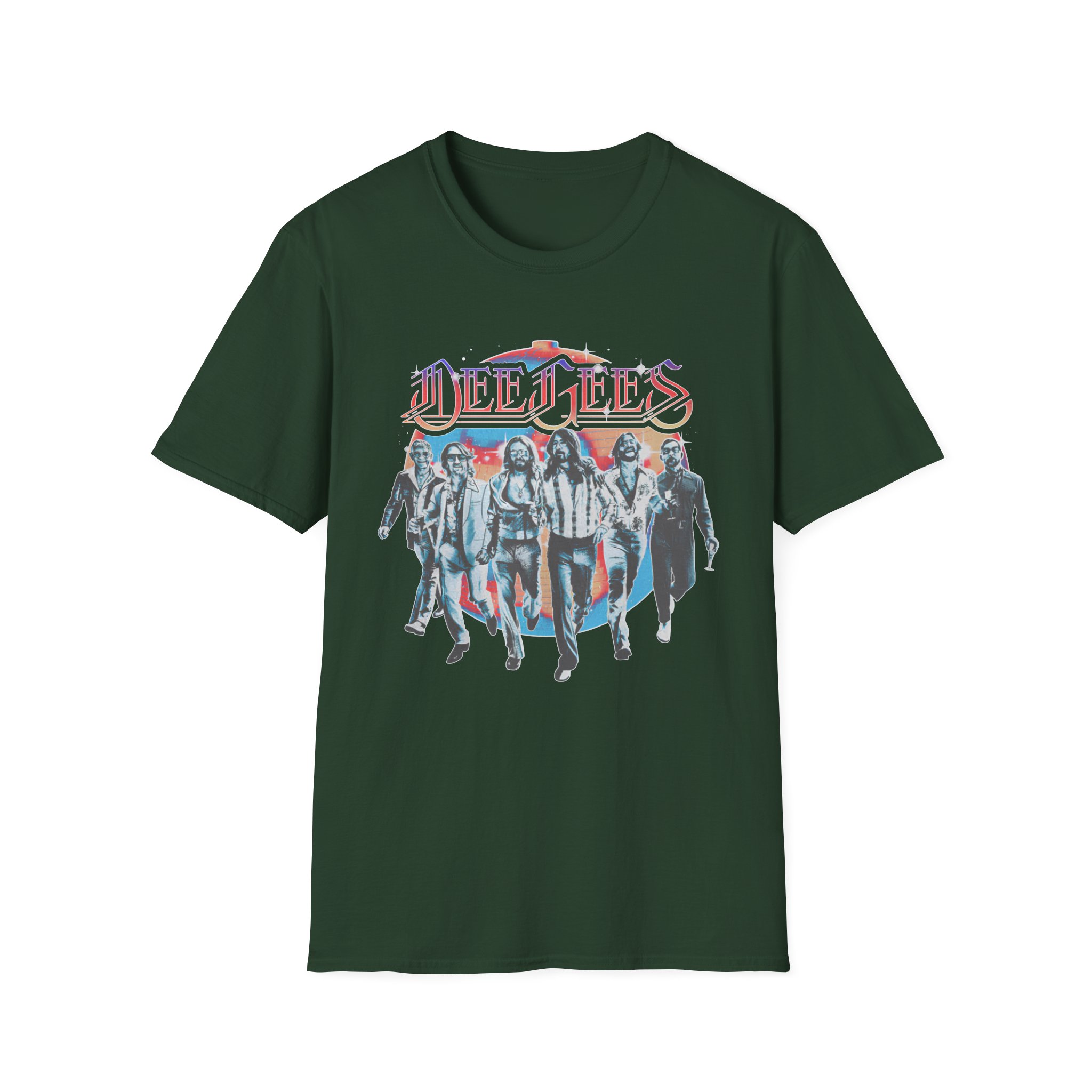 Foo Fighters Dee Gees Hail Satin Unisex Softstyle T-Shirt