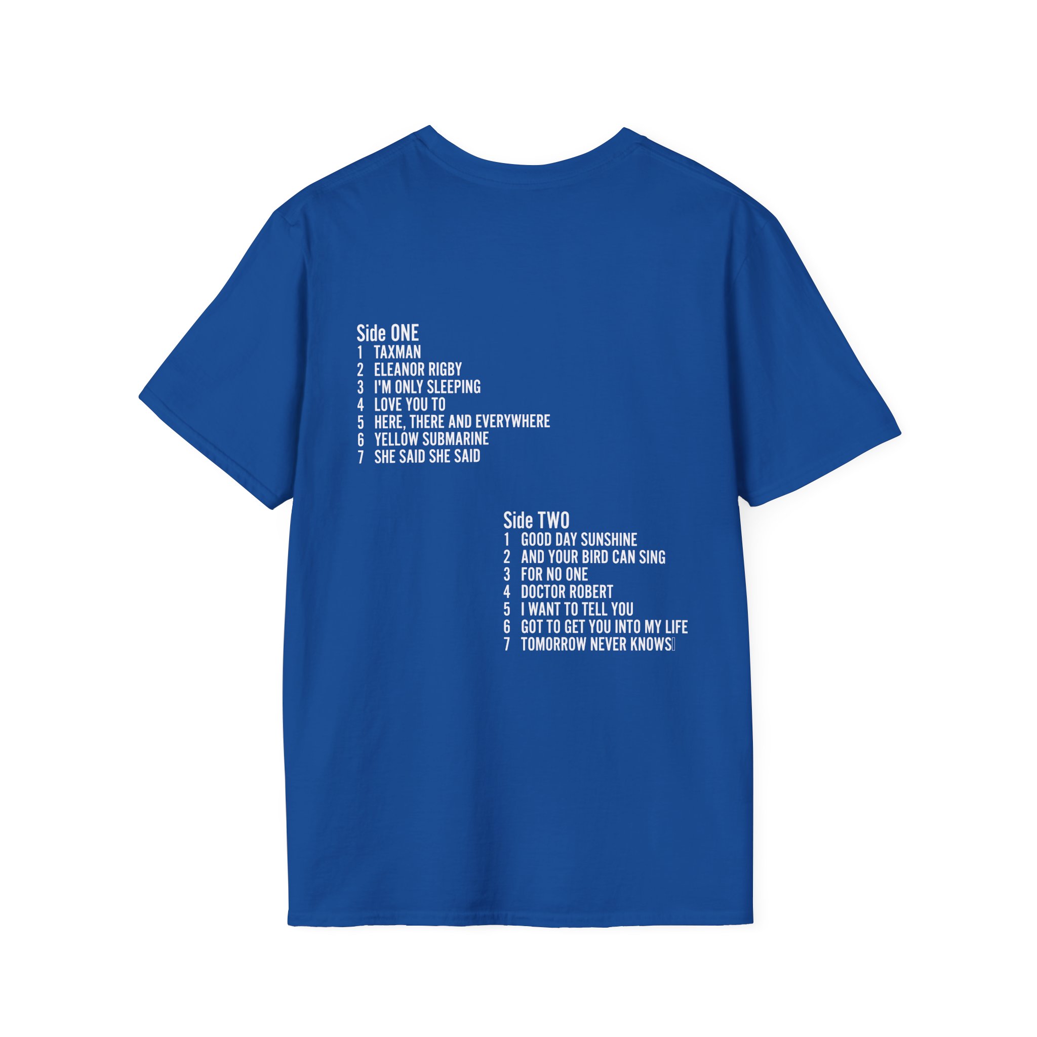 The Beatles Revolver Tracklist Unisex Softstyle T-Shirt