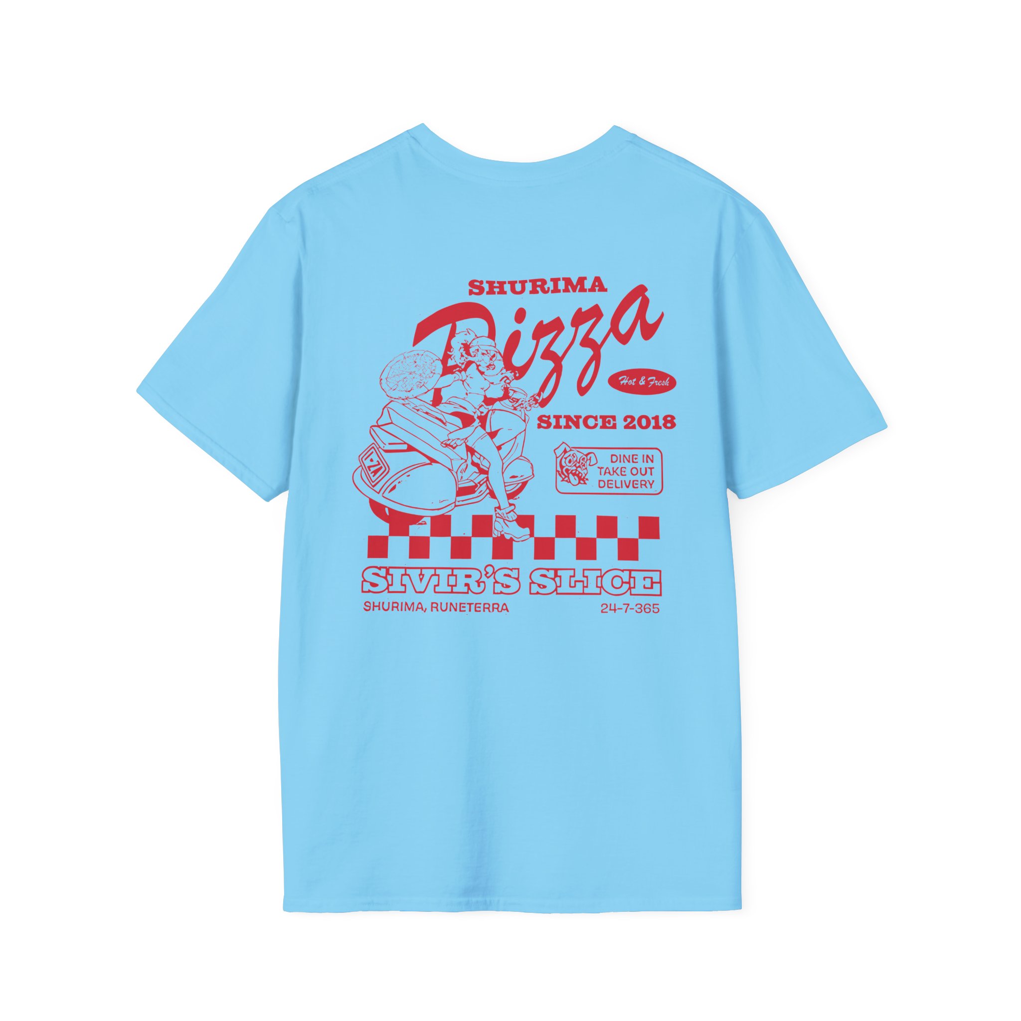 League Of Legends Pizza Delivery Sivir Unisex Softstyle T-Shirt