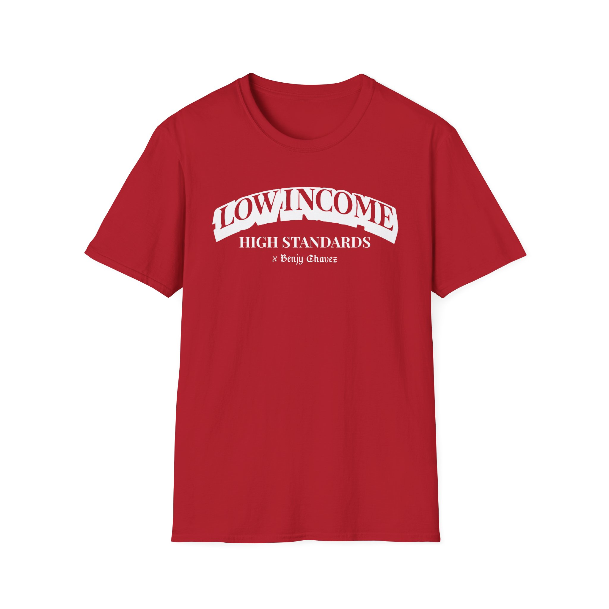 Benjy Chavez Low Income High Standards Unisex Softstyle T-Shirt