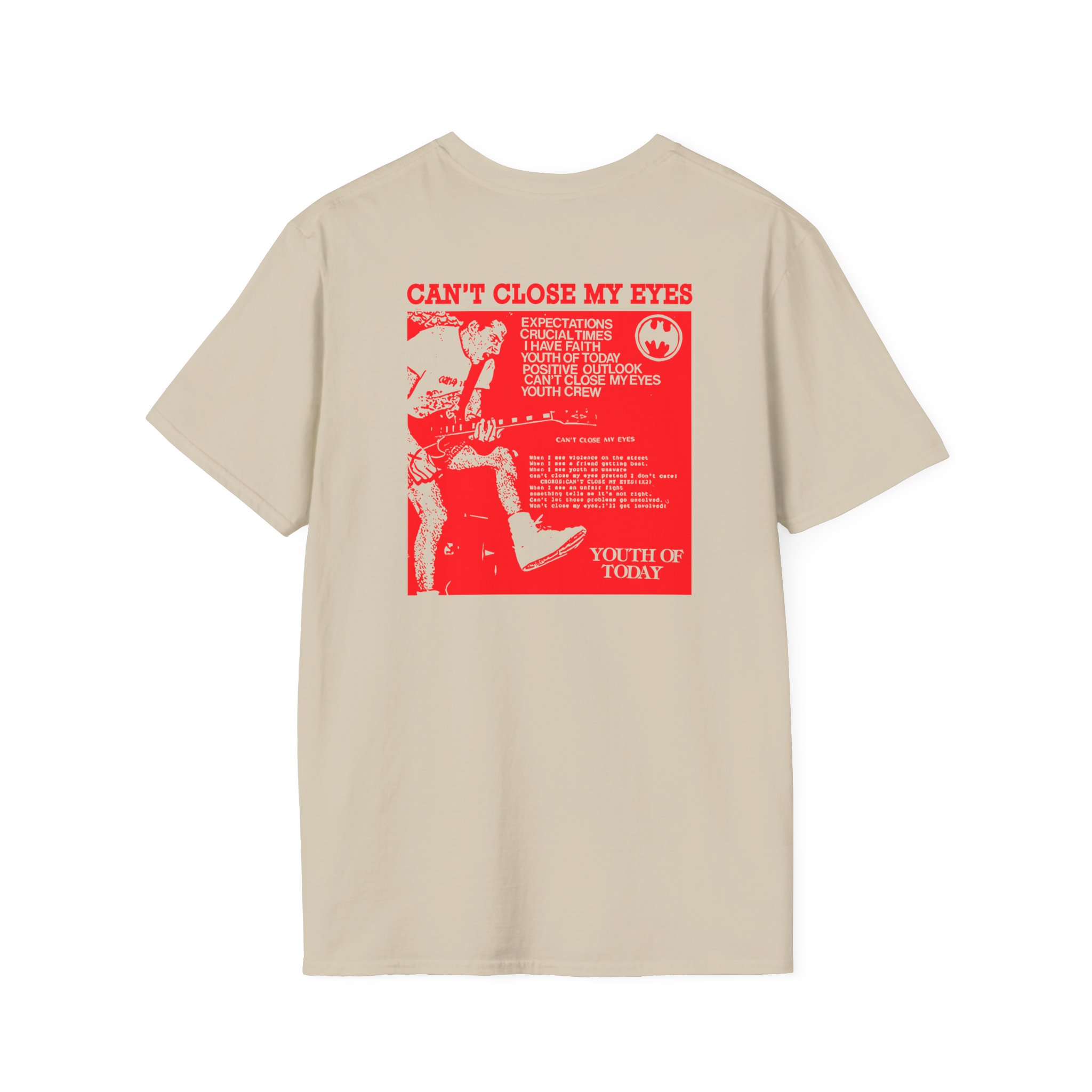 Youth of Today Can't Close My Eyes Meets Batman Unisex Softstyle T-Shirt